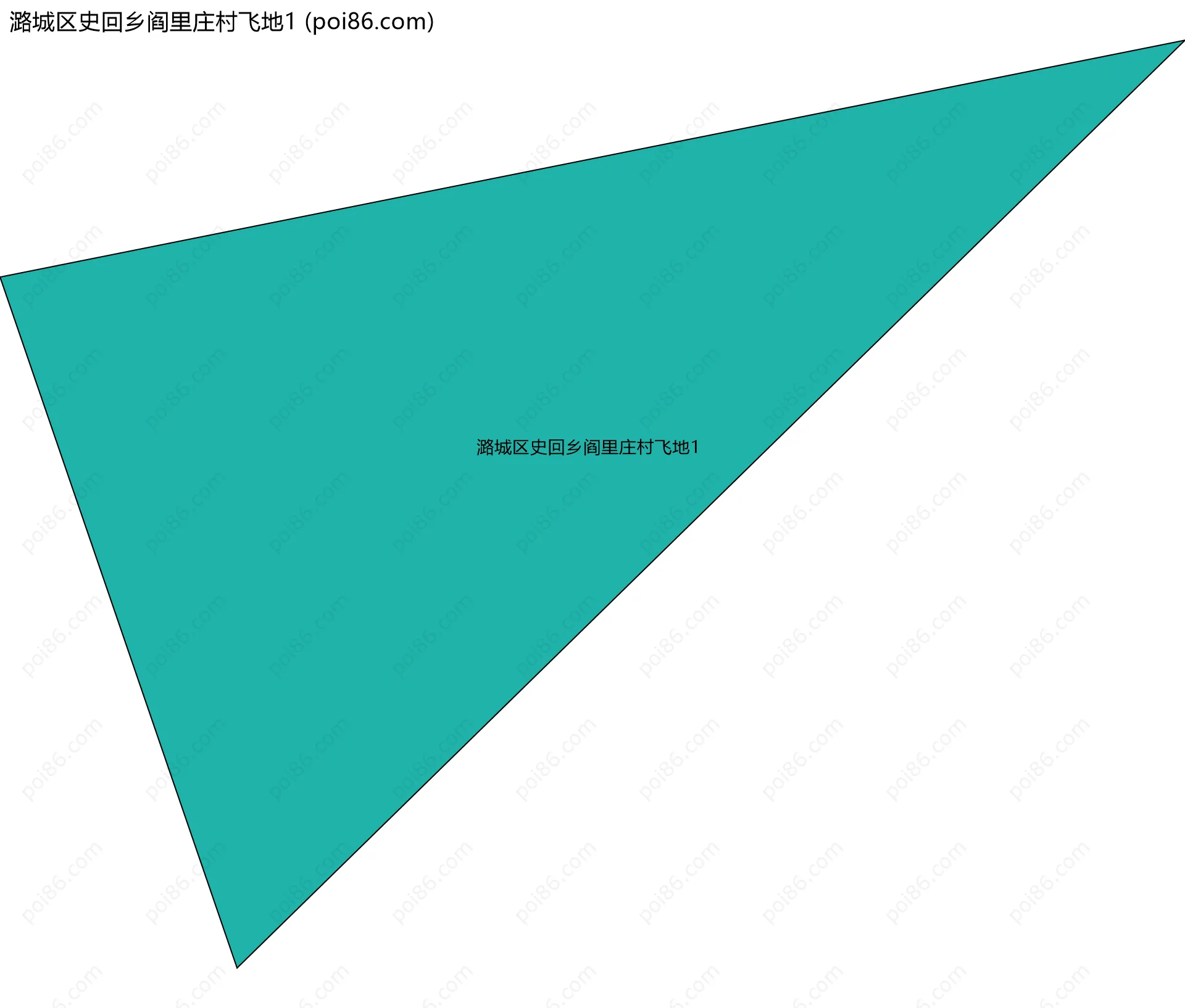 潞城区史回乡阎里庄村飞地1边界地图