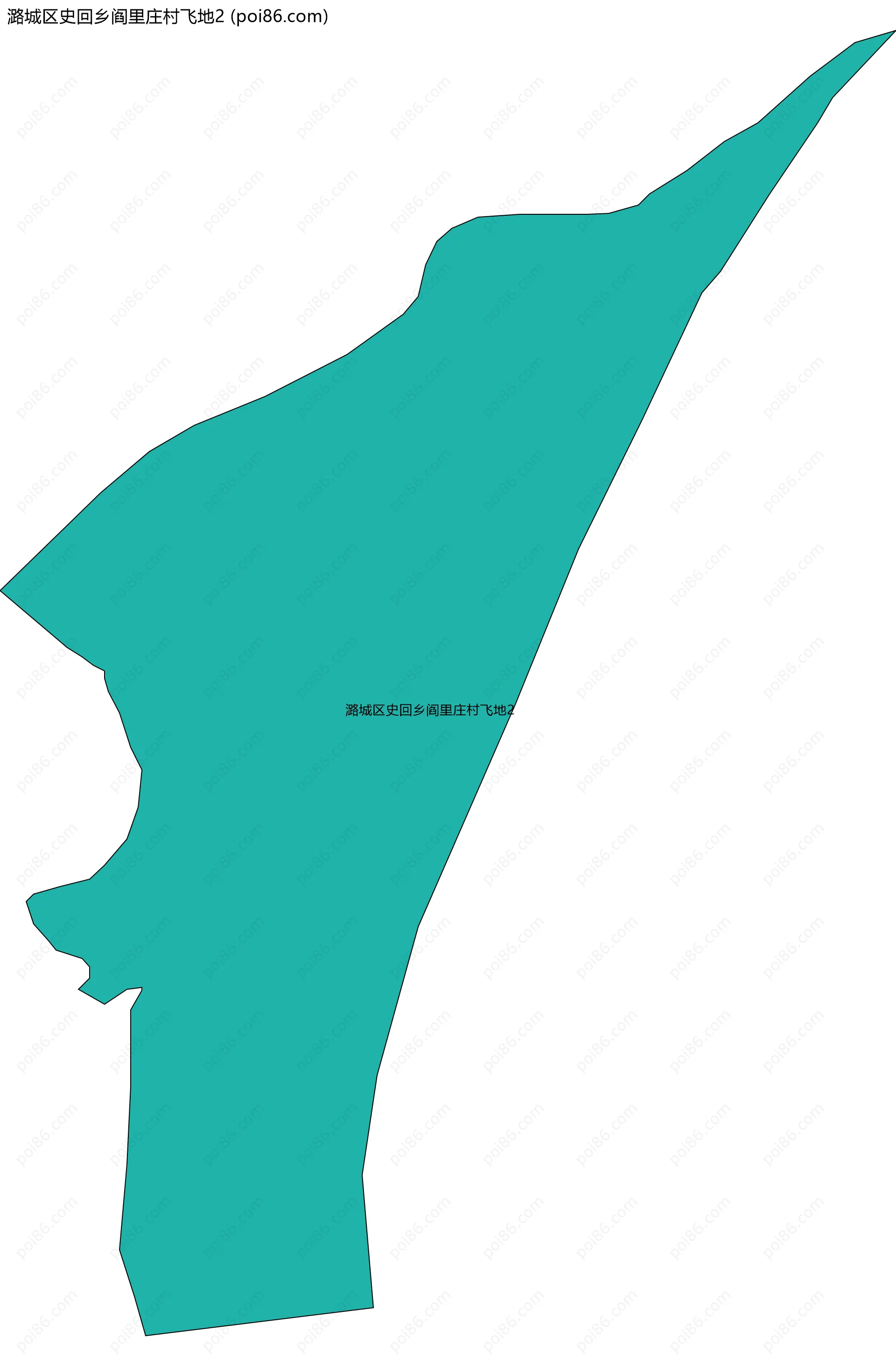 潞城区史回乡阎里庄村飞地2边界地图