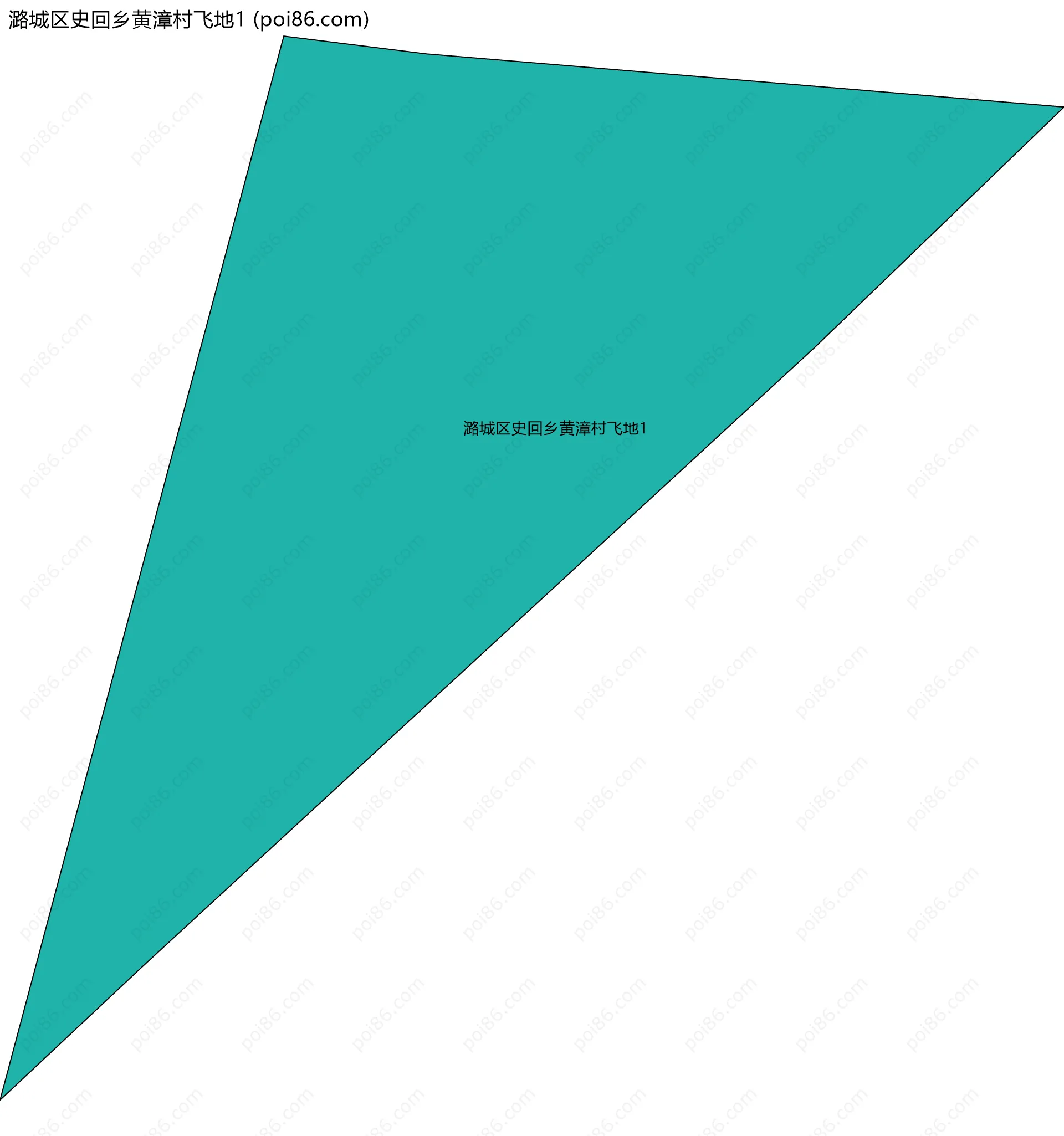 潞城区史回乡黄漳村飞地1边界地图