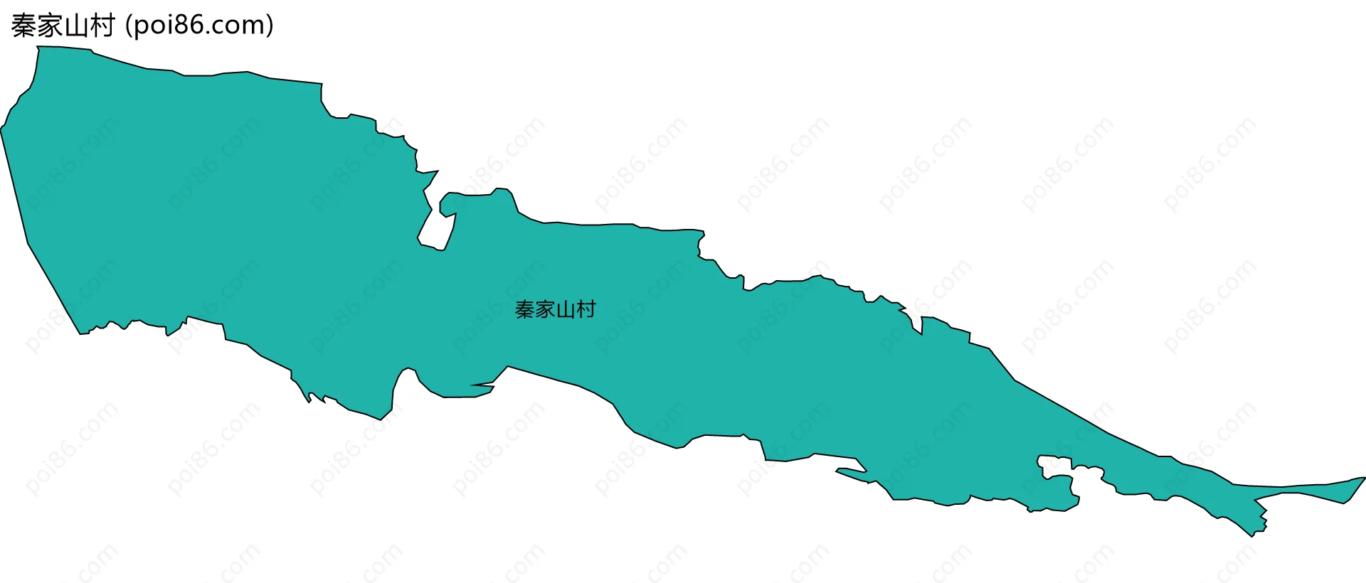 秦家山村边界地图