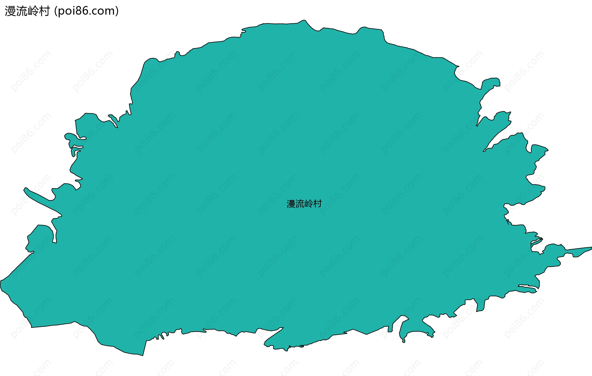 漫流岭村边界地图