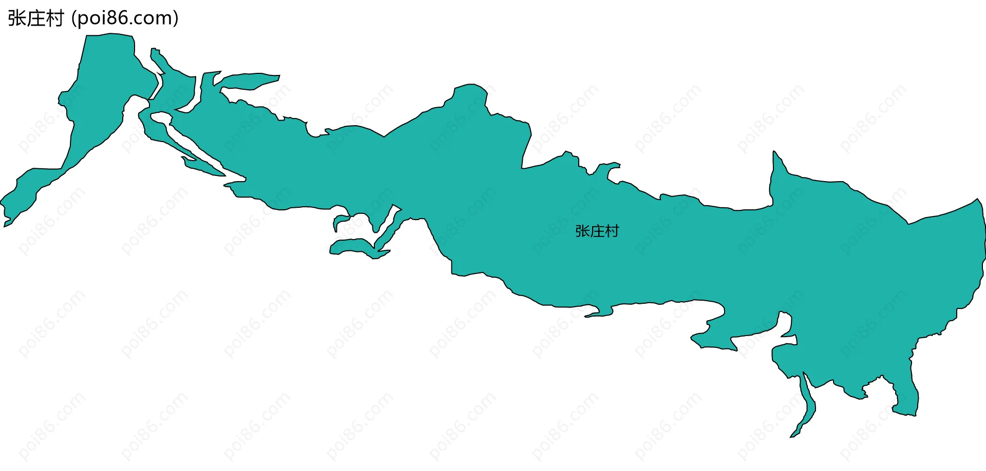 张庄村边界地图