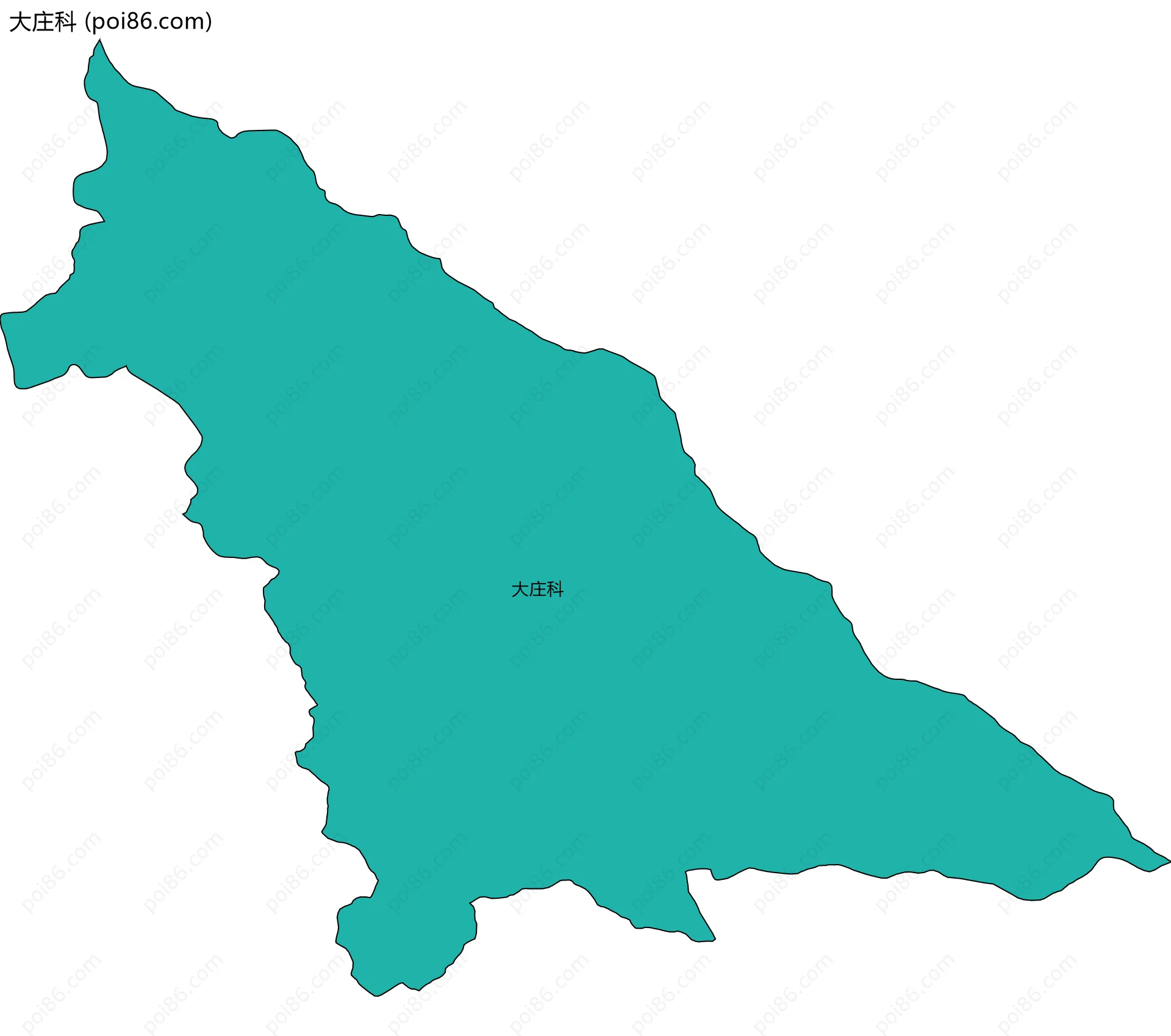 大庄科边界地图