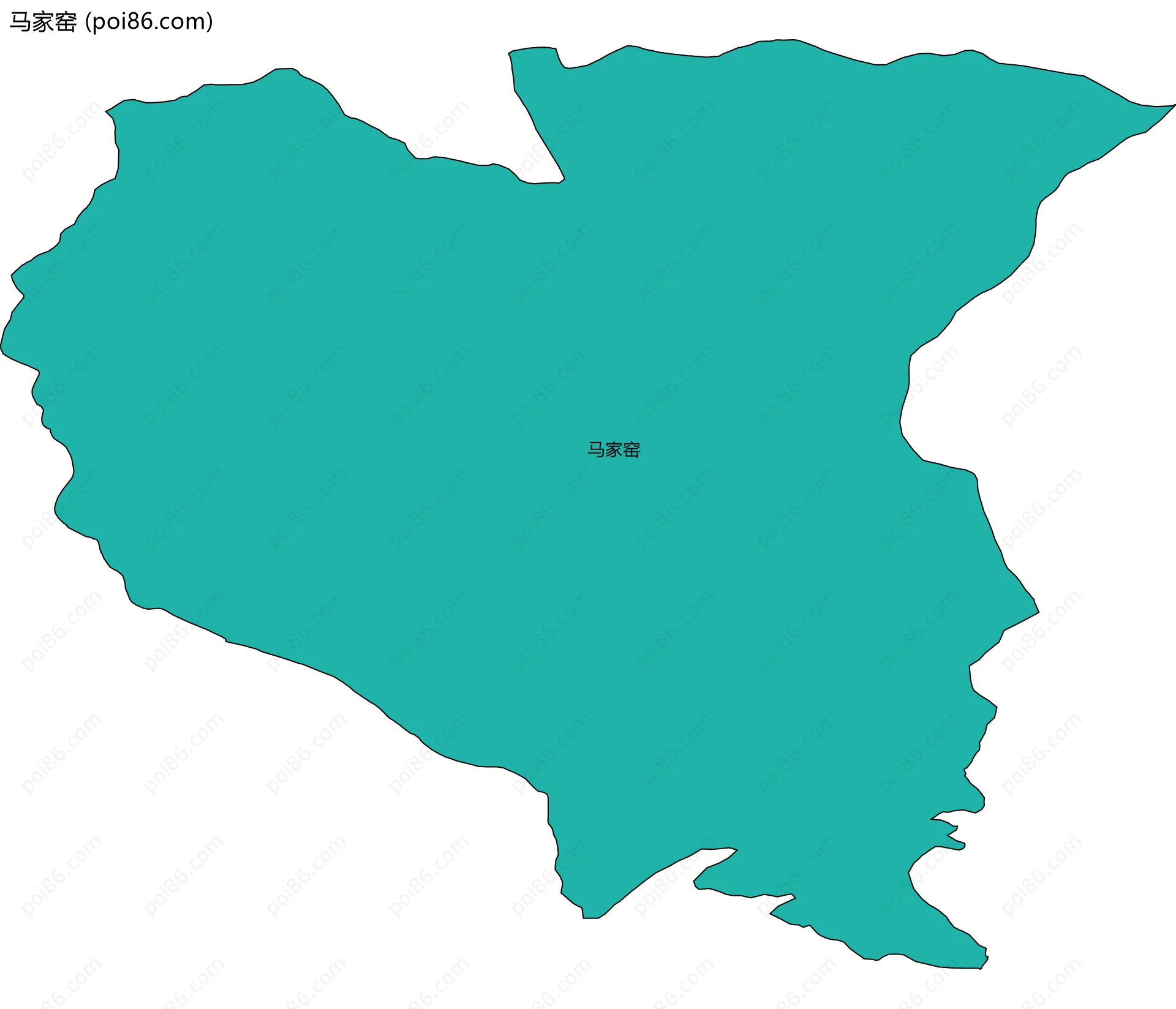 马家窑边界地图