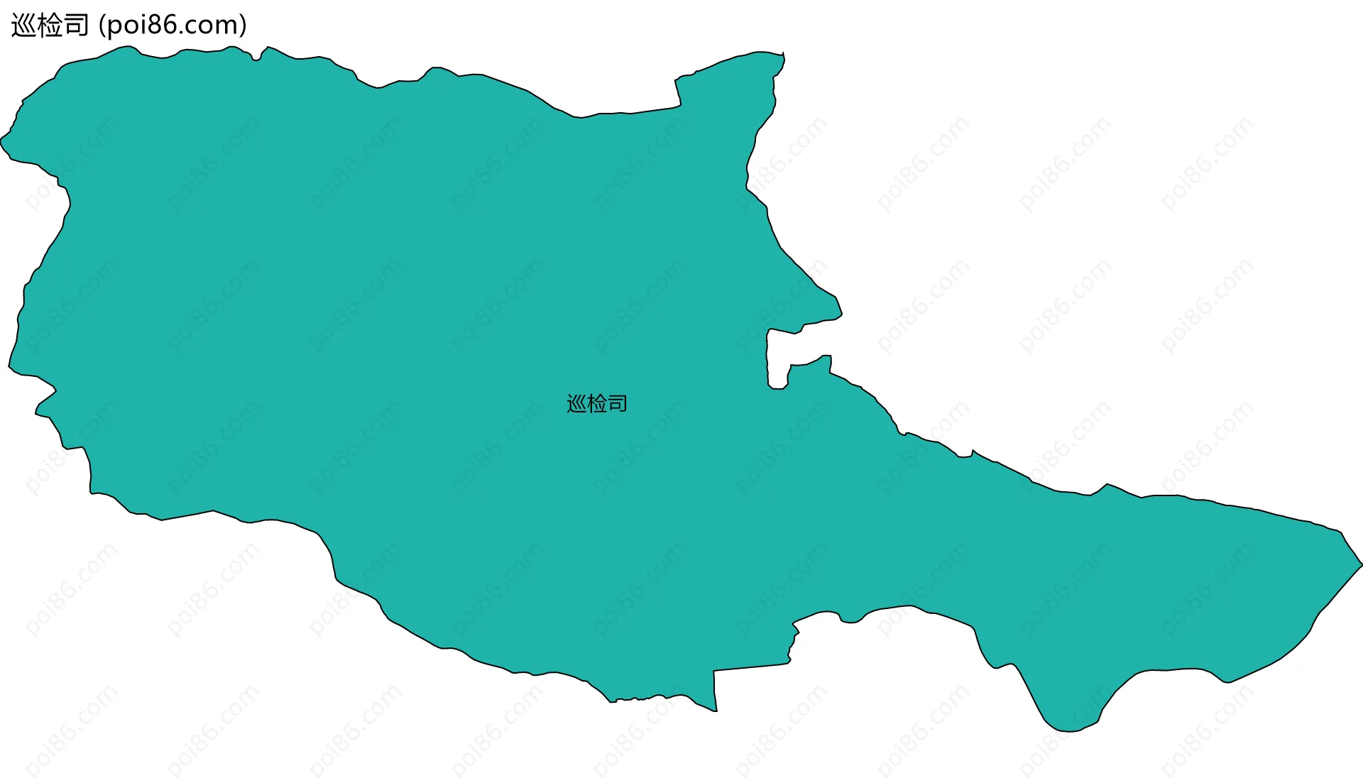 巡检司边界地图