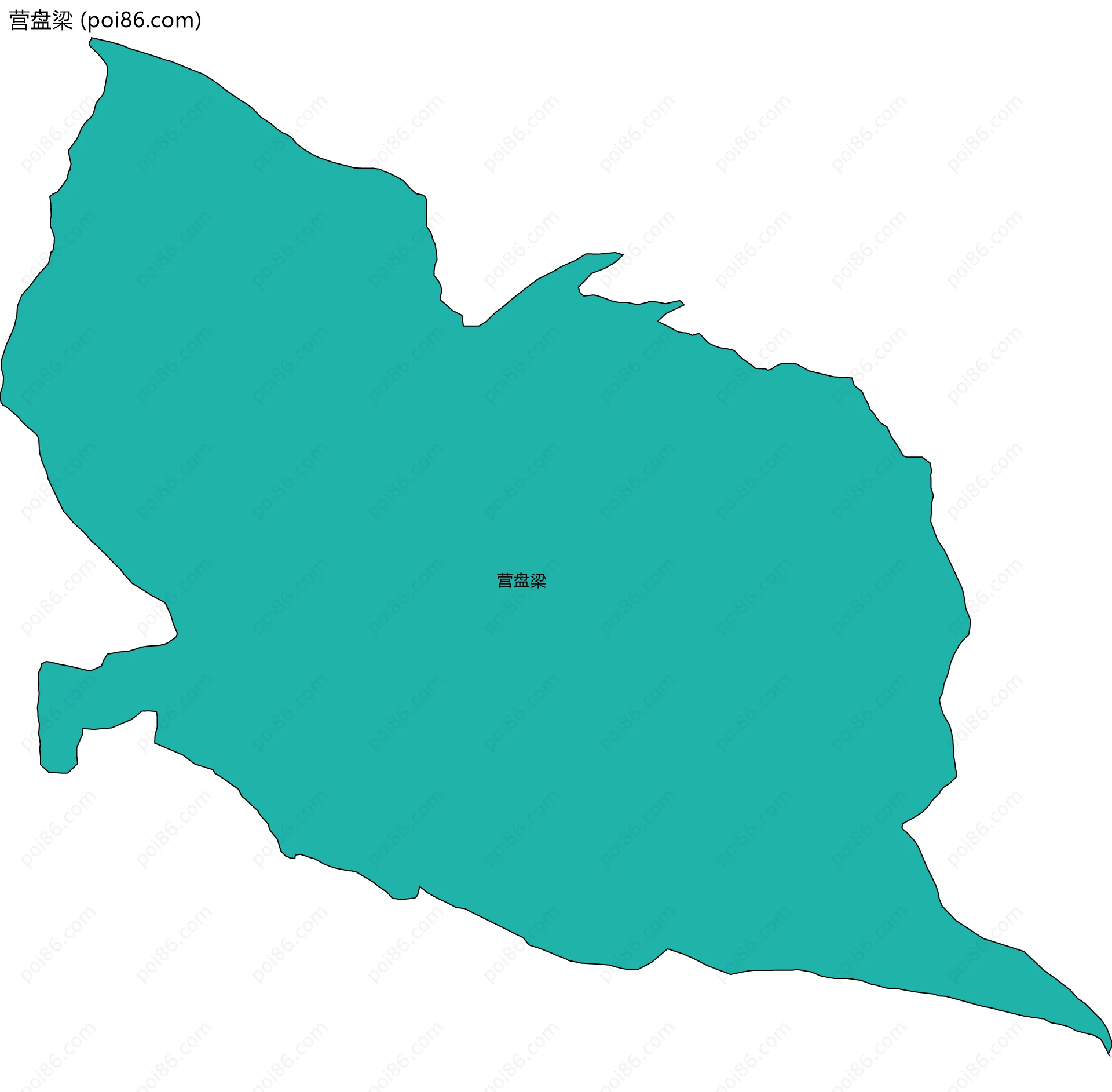 营盘梁边界地图