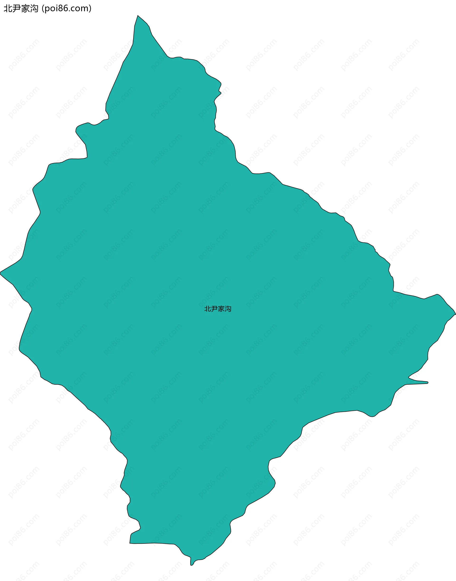 北尹家沟边界地图