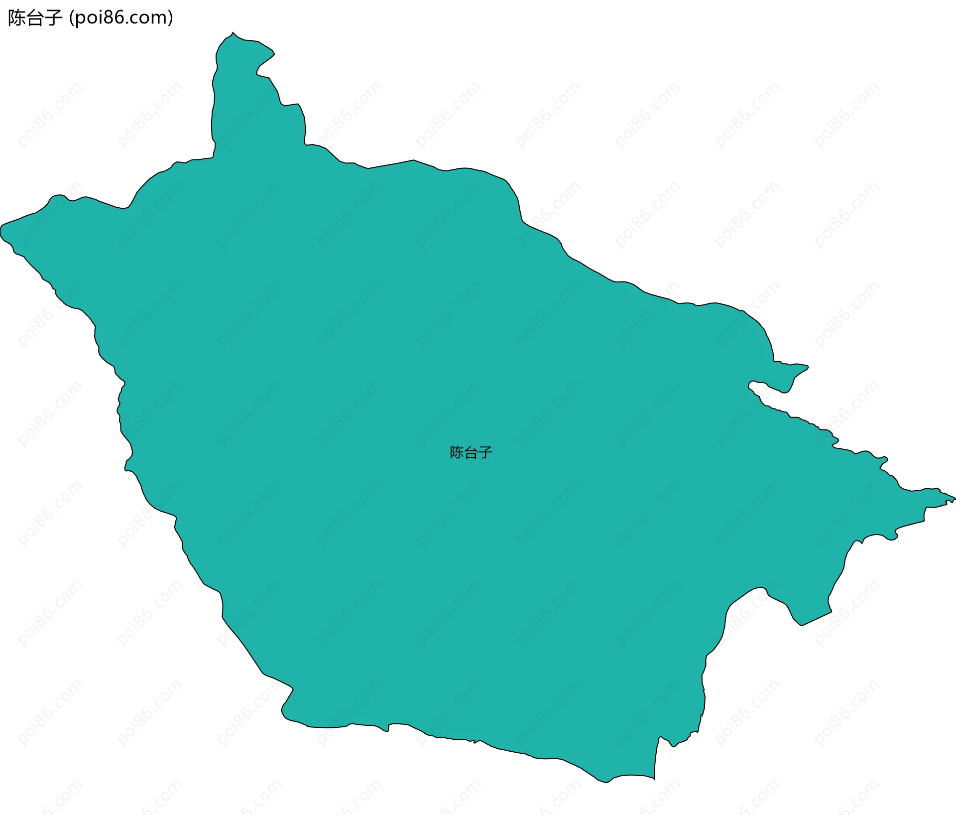 陈台子边界地图