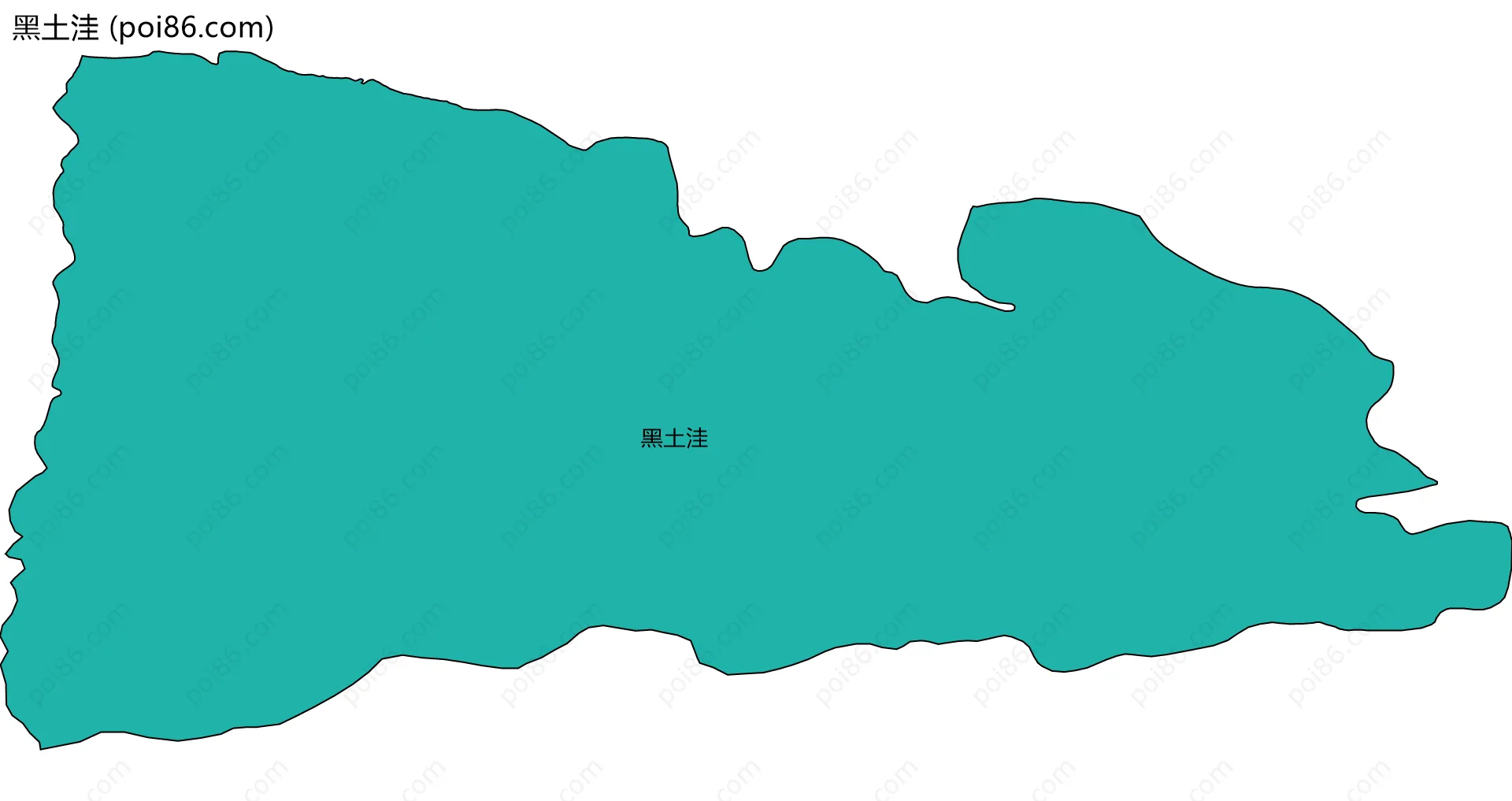 黑土洼边界地图