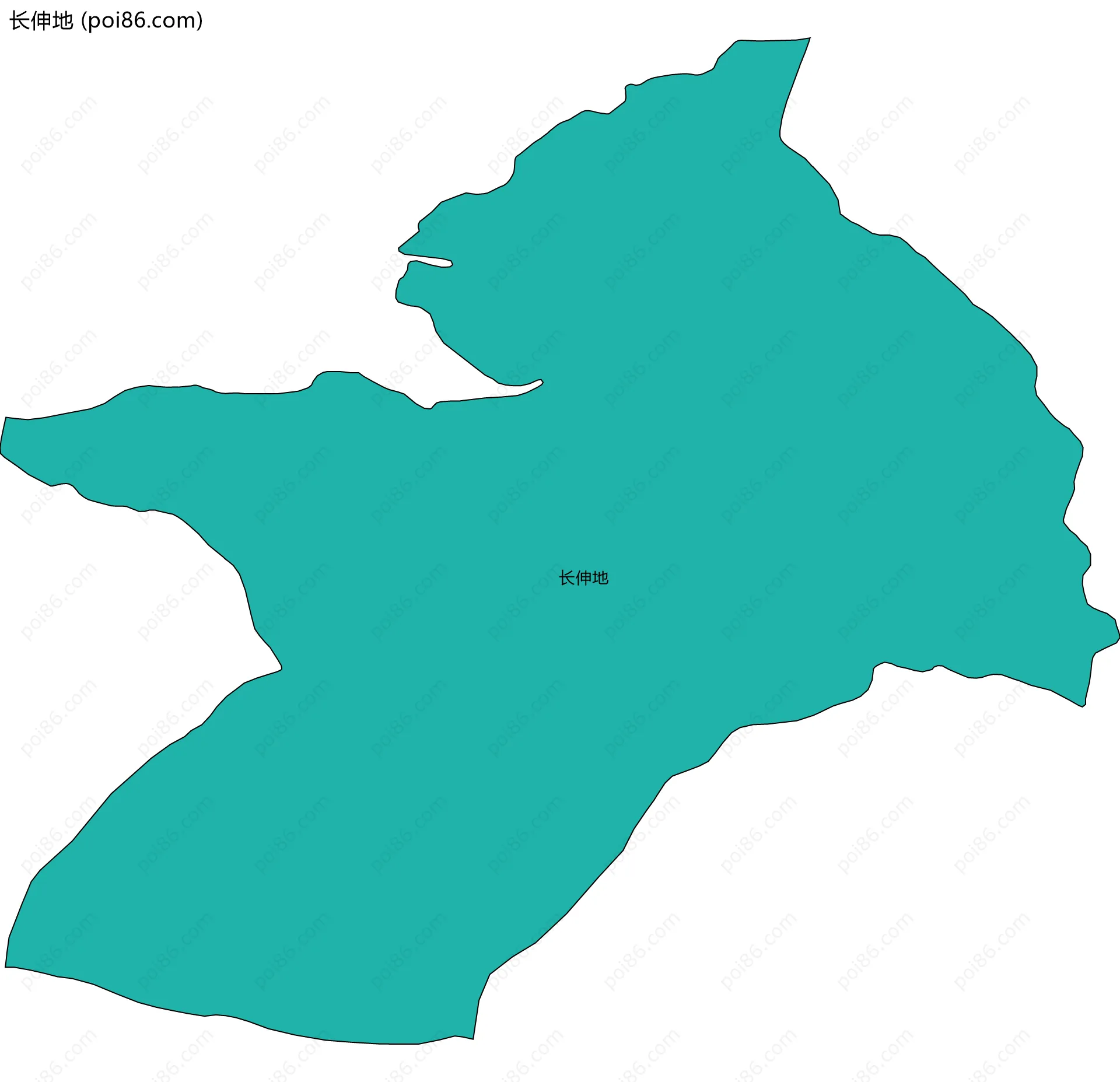 长伸地边界地图