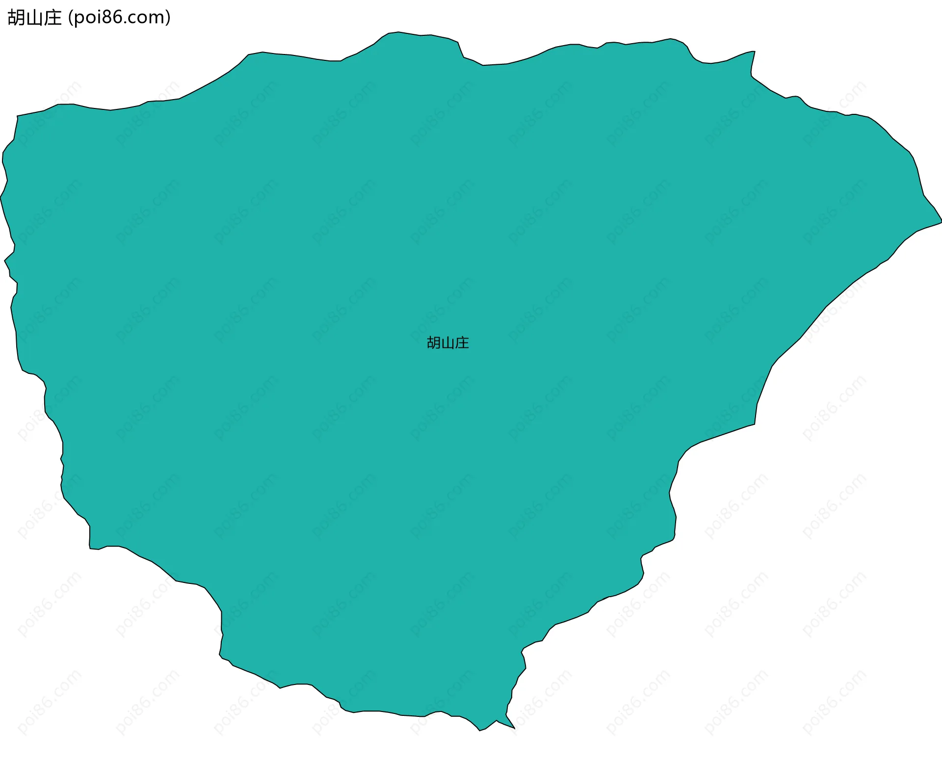 胡山庄边界地图