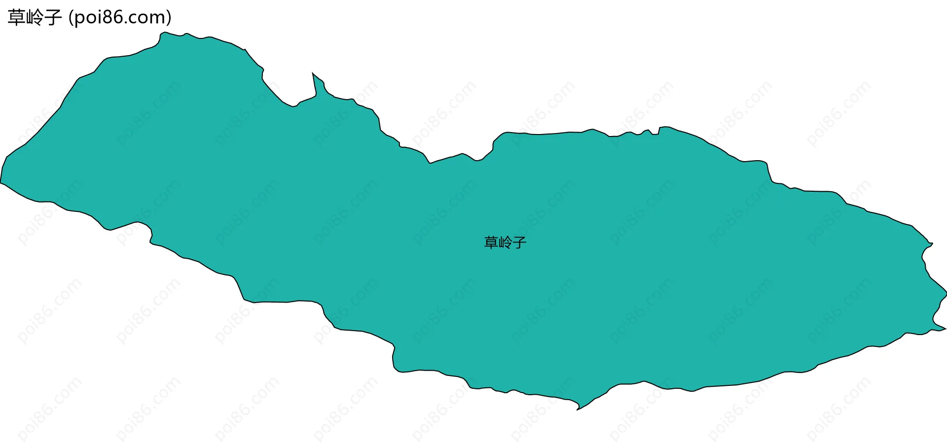 草岭子边界地图