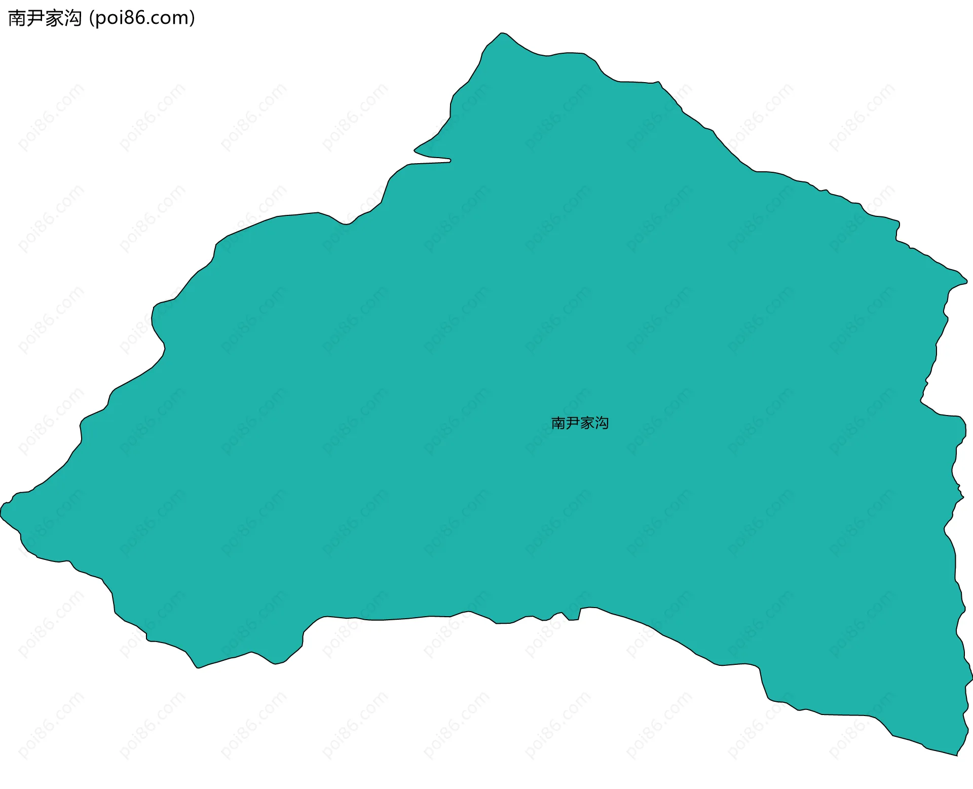 南尹家沟边界地图