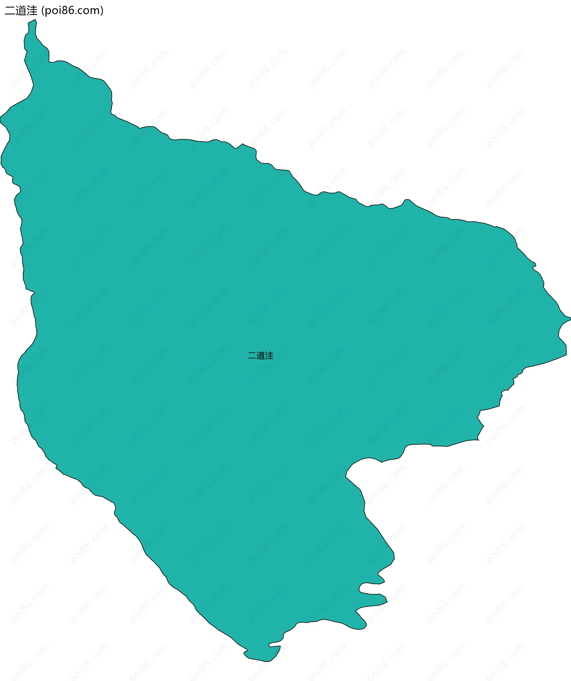 二道洼边界地图