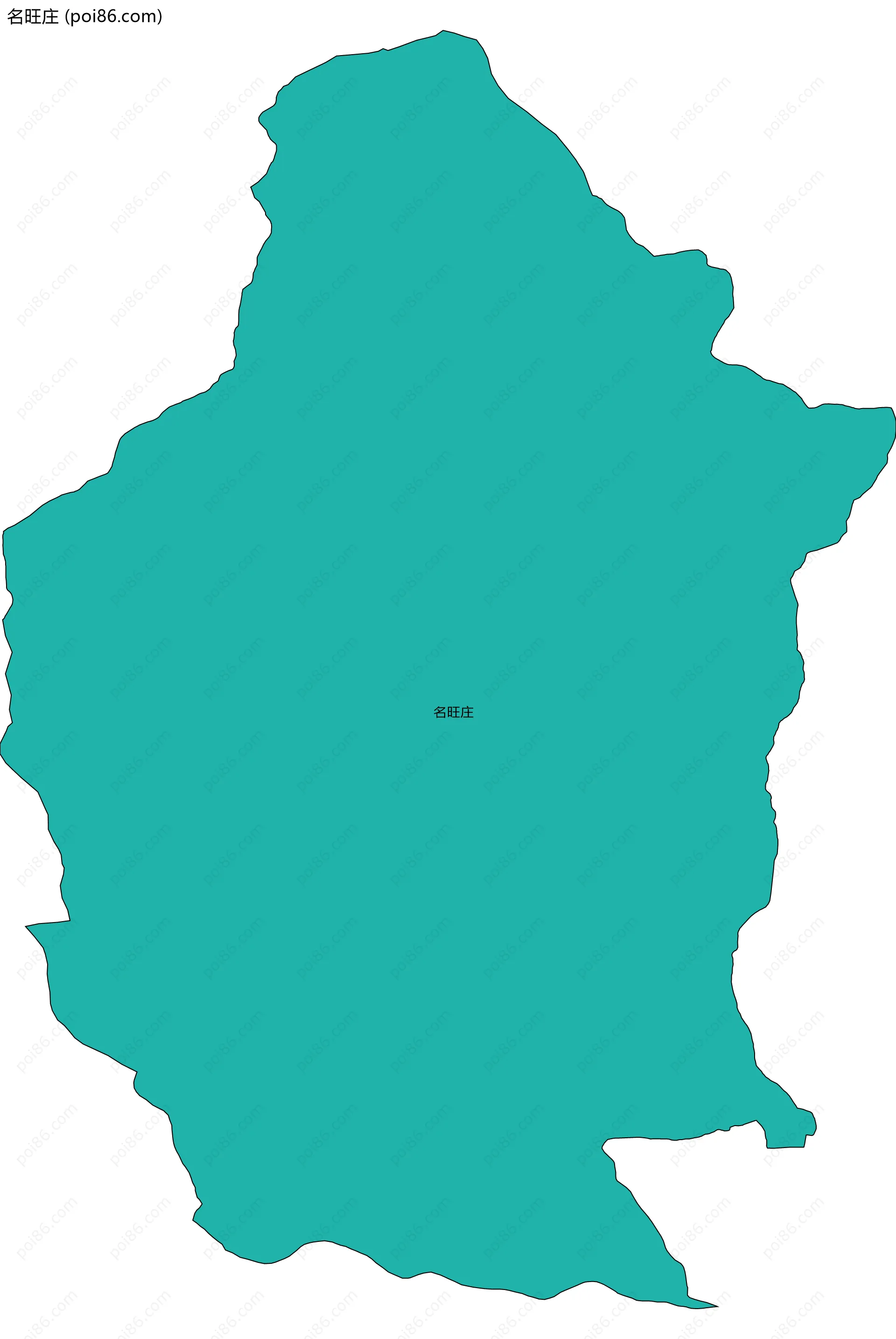 名旺庄边界地图