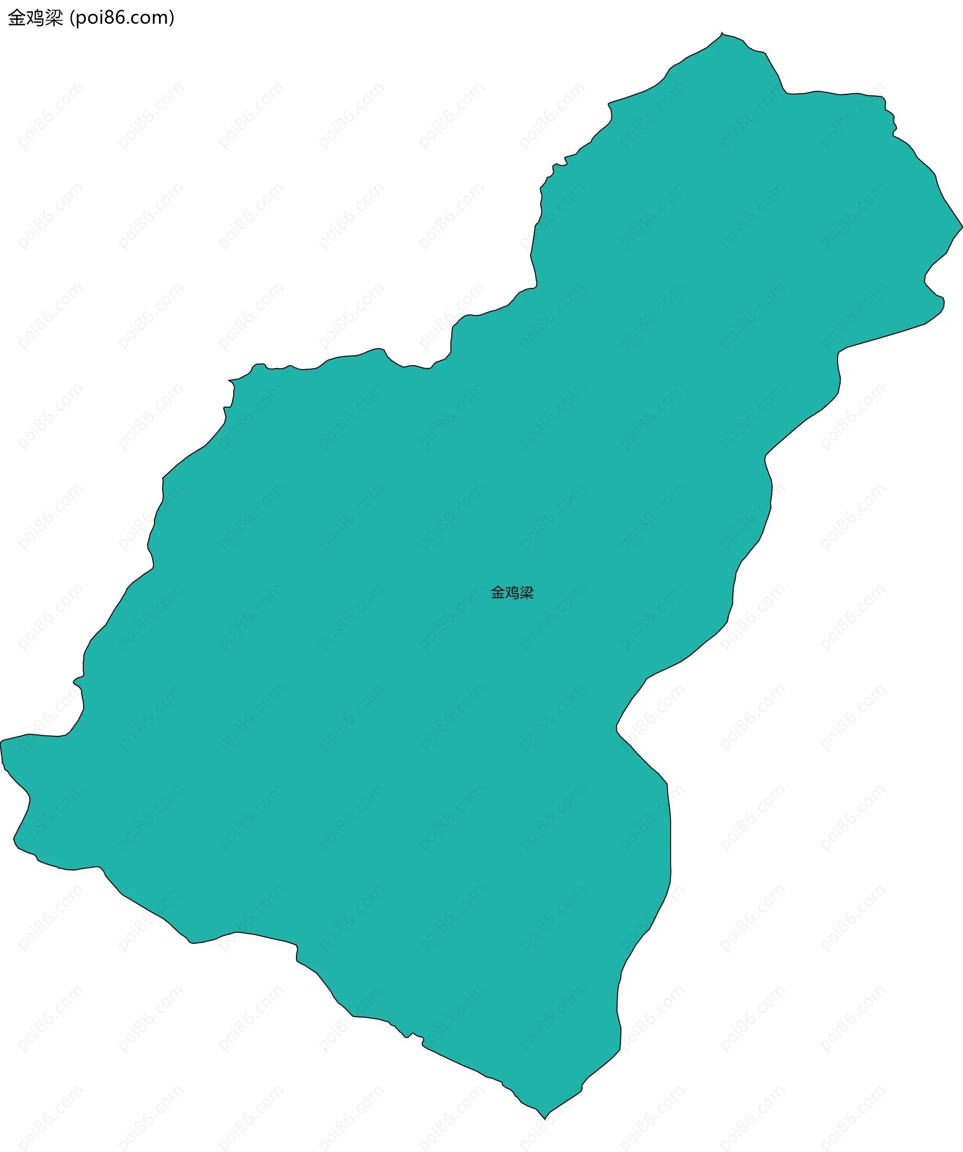 金鸡梁边界地图