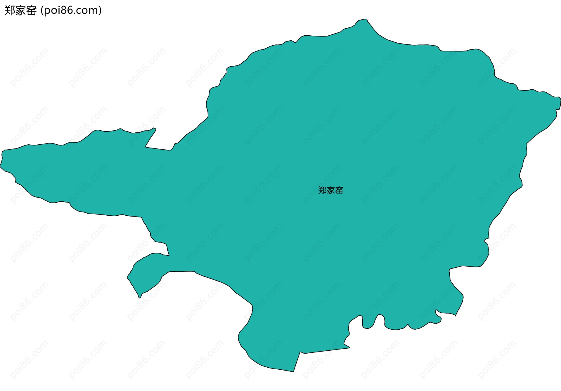 郑家窑边界地图