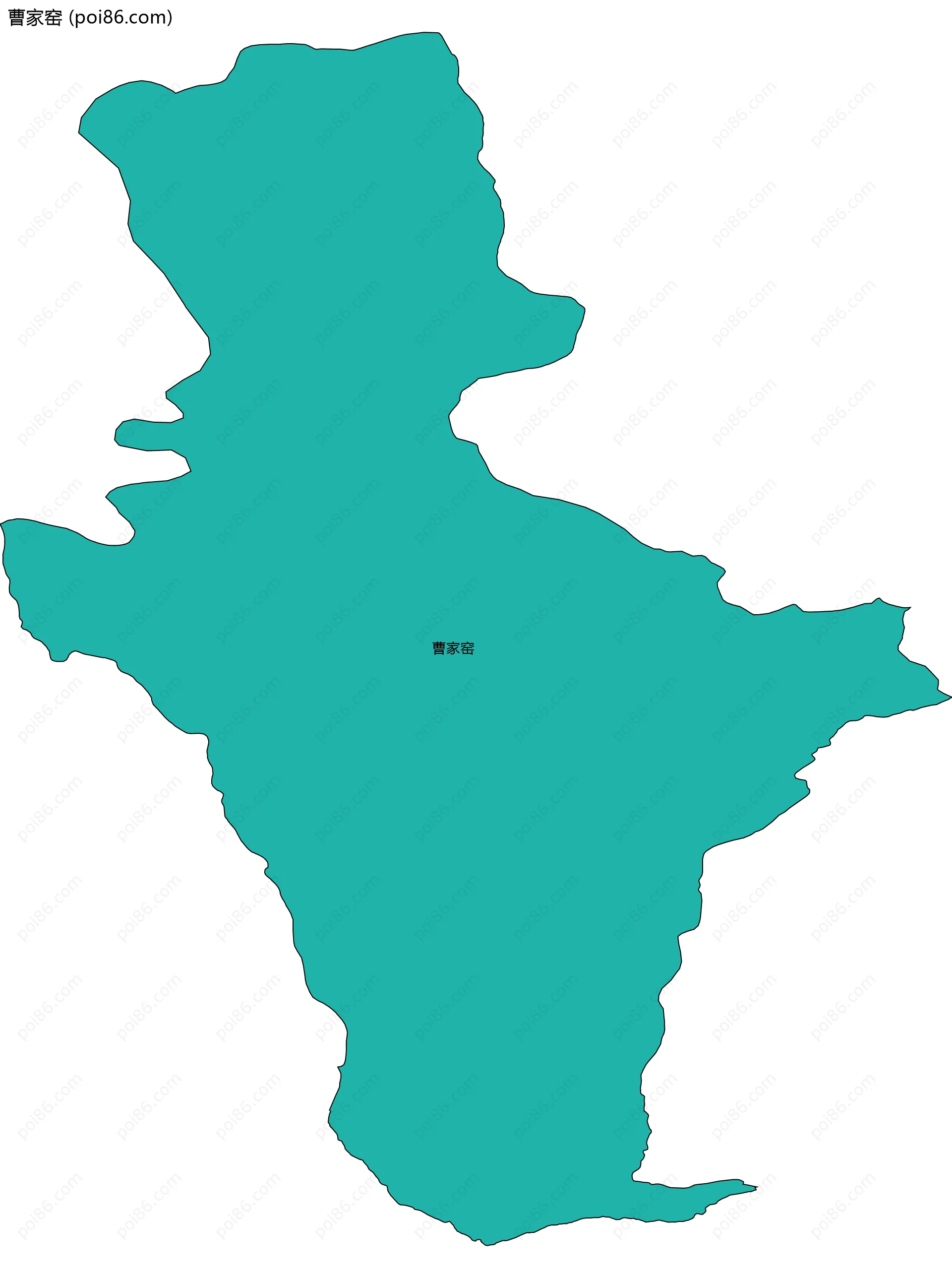 曹家窑边界地图