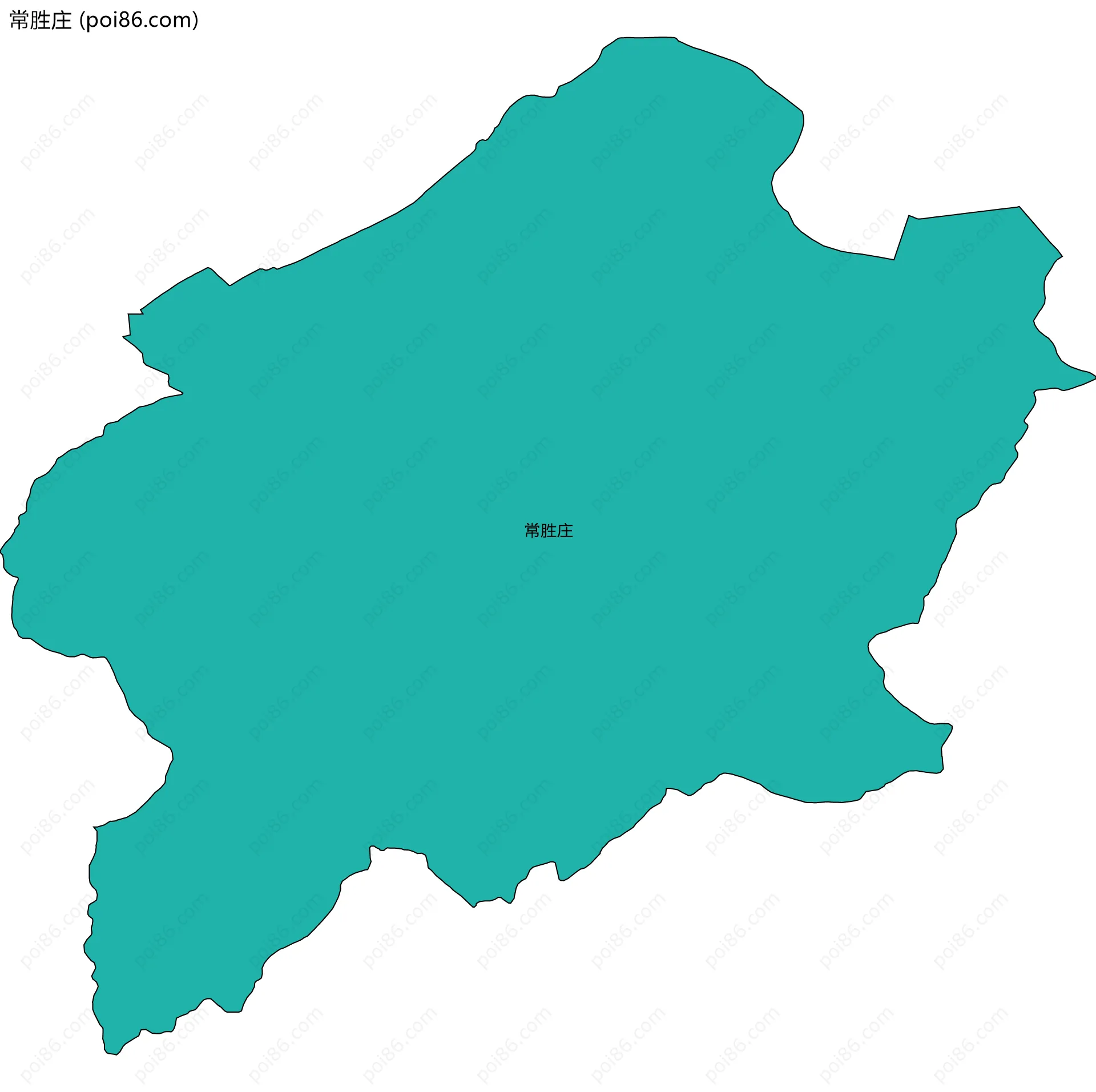 常胜庄边界地图