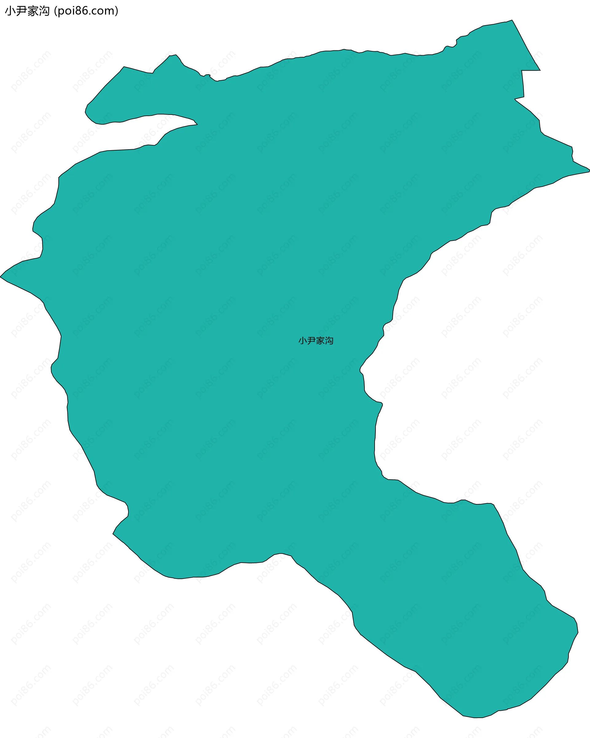 小尹家沟边界地图