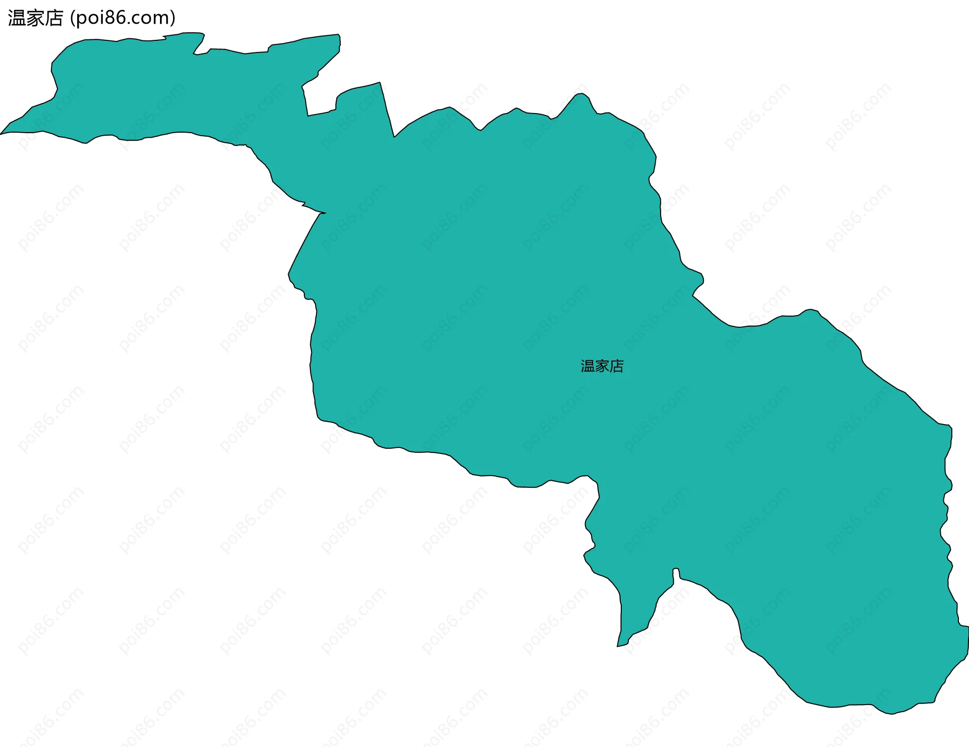 温家店边界地图