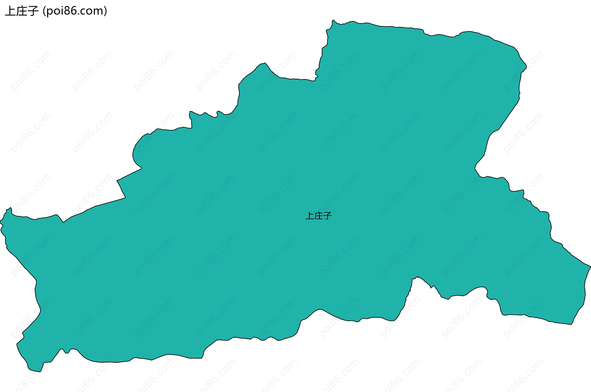 上庄子边界地图