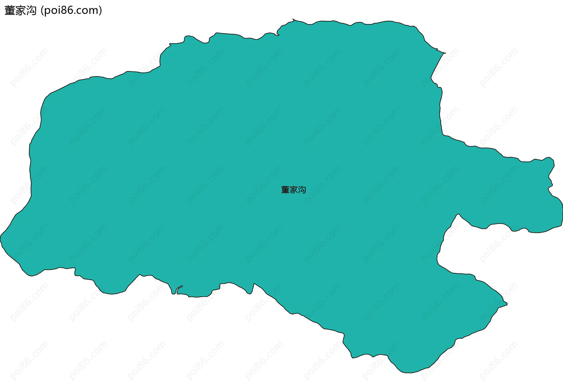 董家沟边界地图