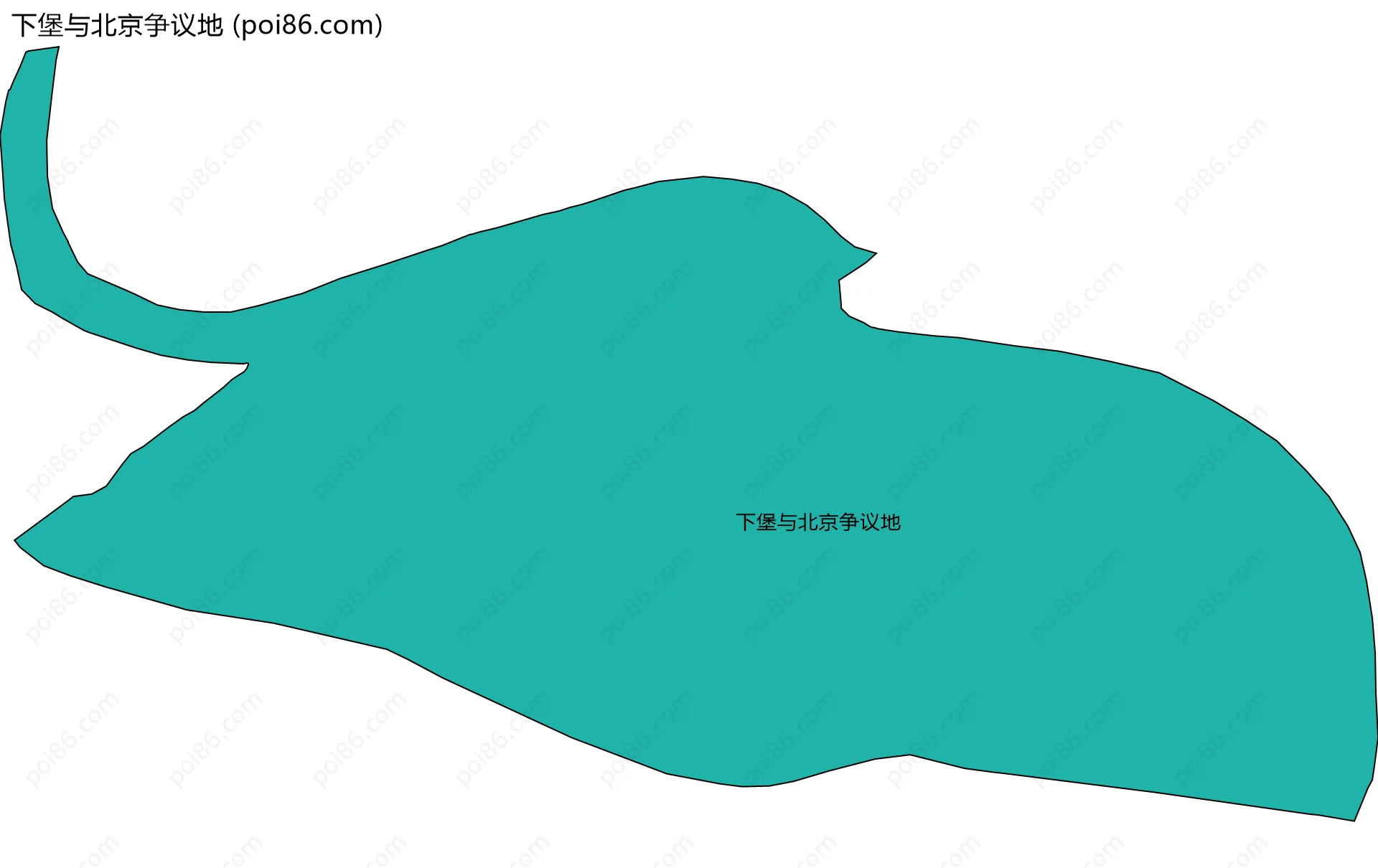 下堡与北京争议地边界地图