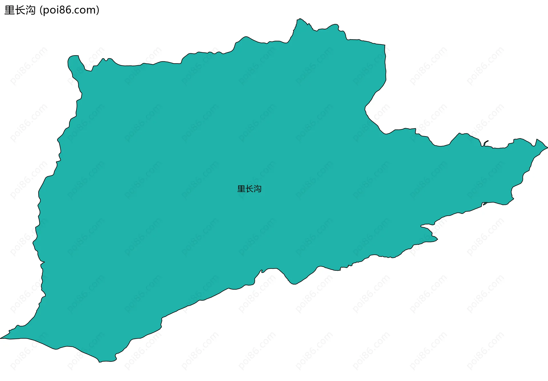 里长沟边界地图