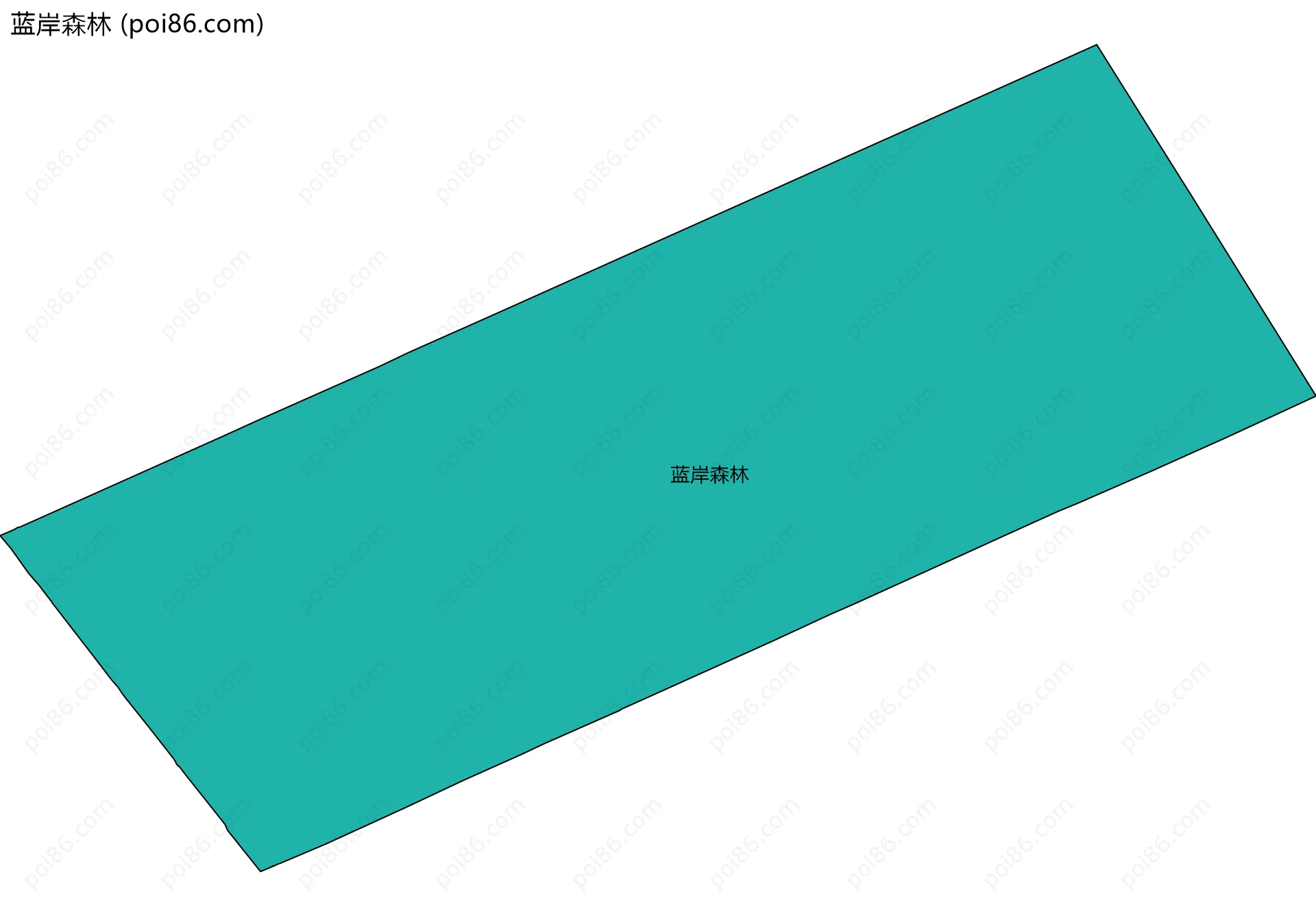 蓝岸森林边界地图