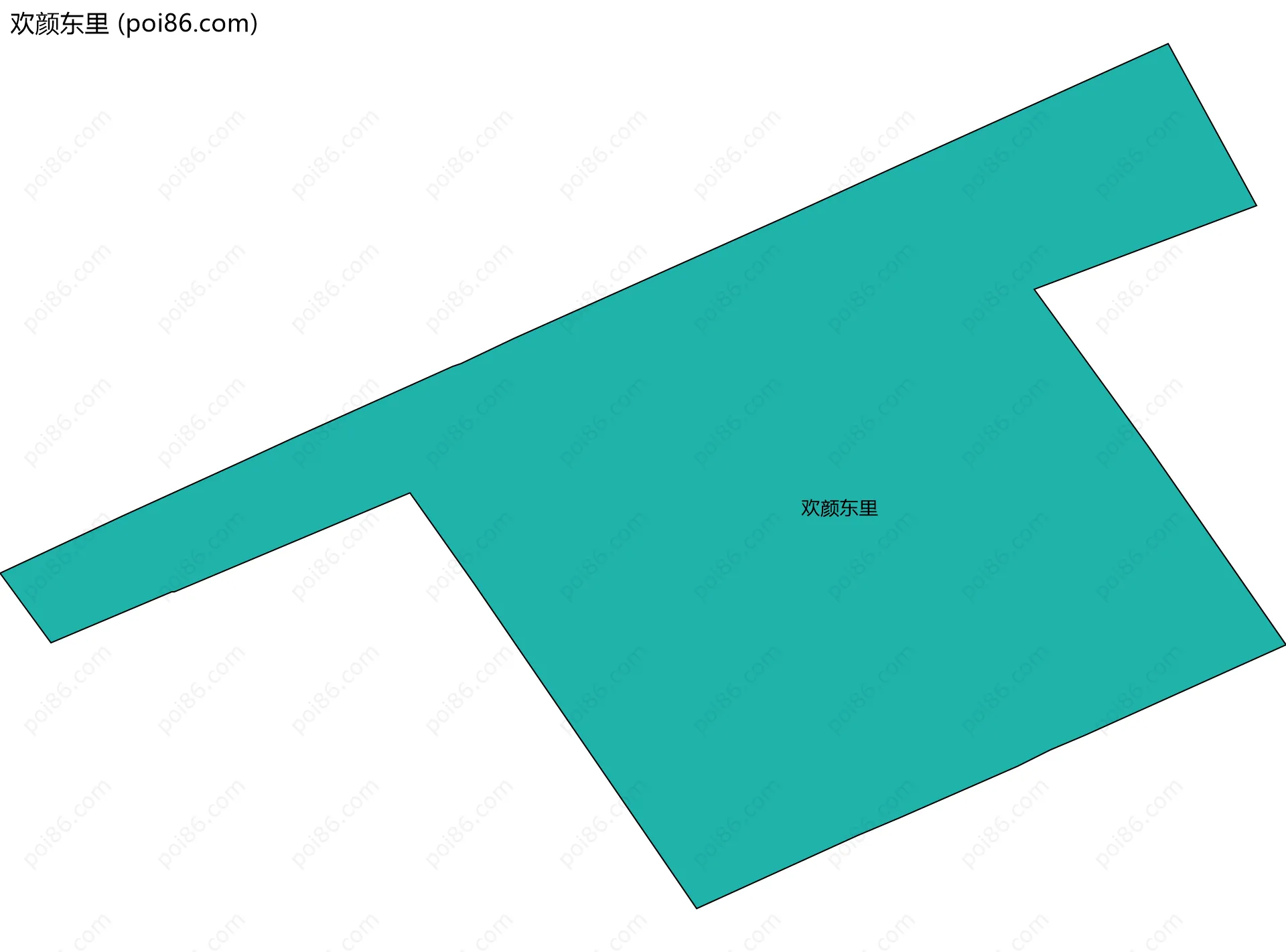 欢颜东里边界地图
