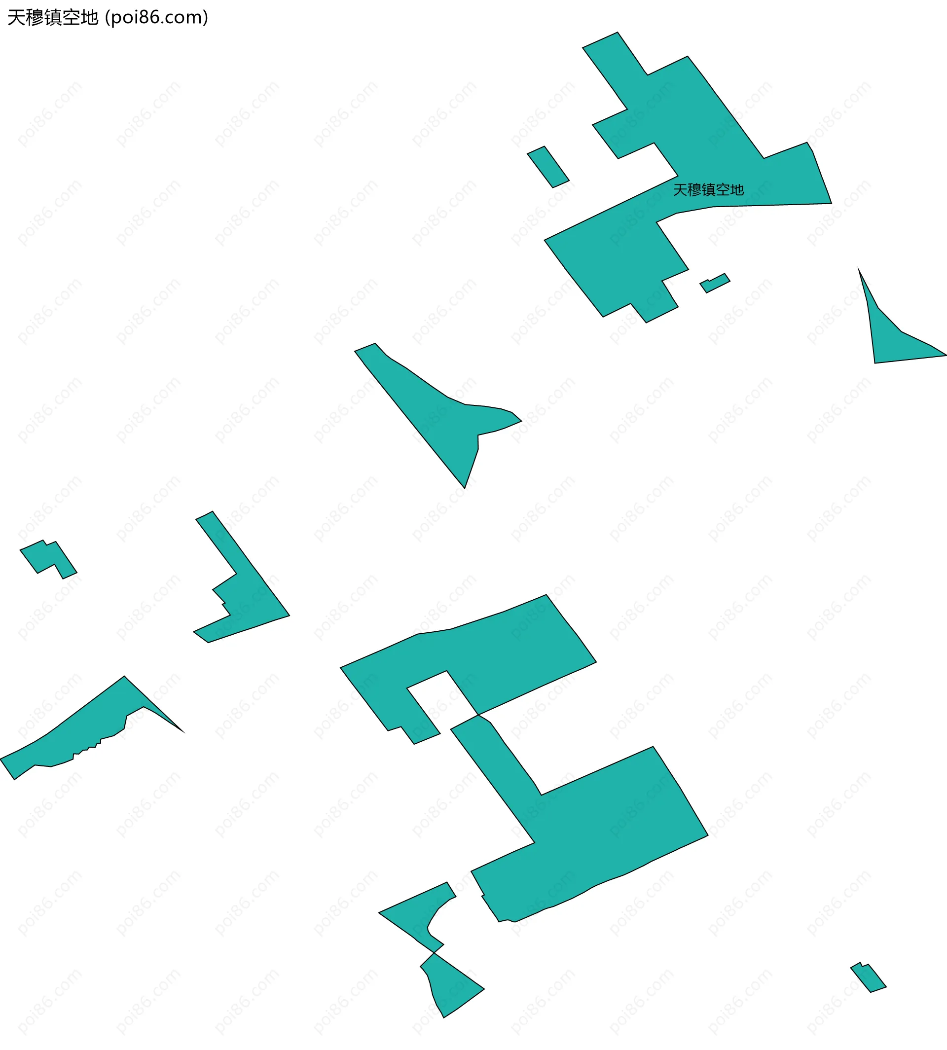 天穆镇空地边界地图