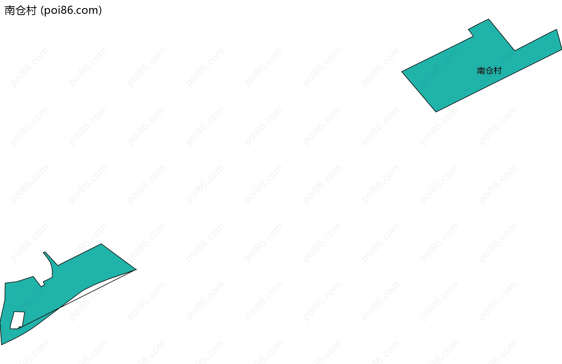 南仓村边界地图