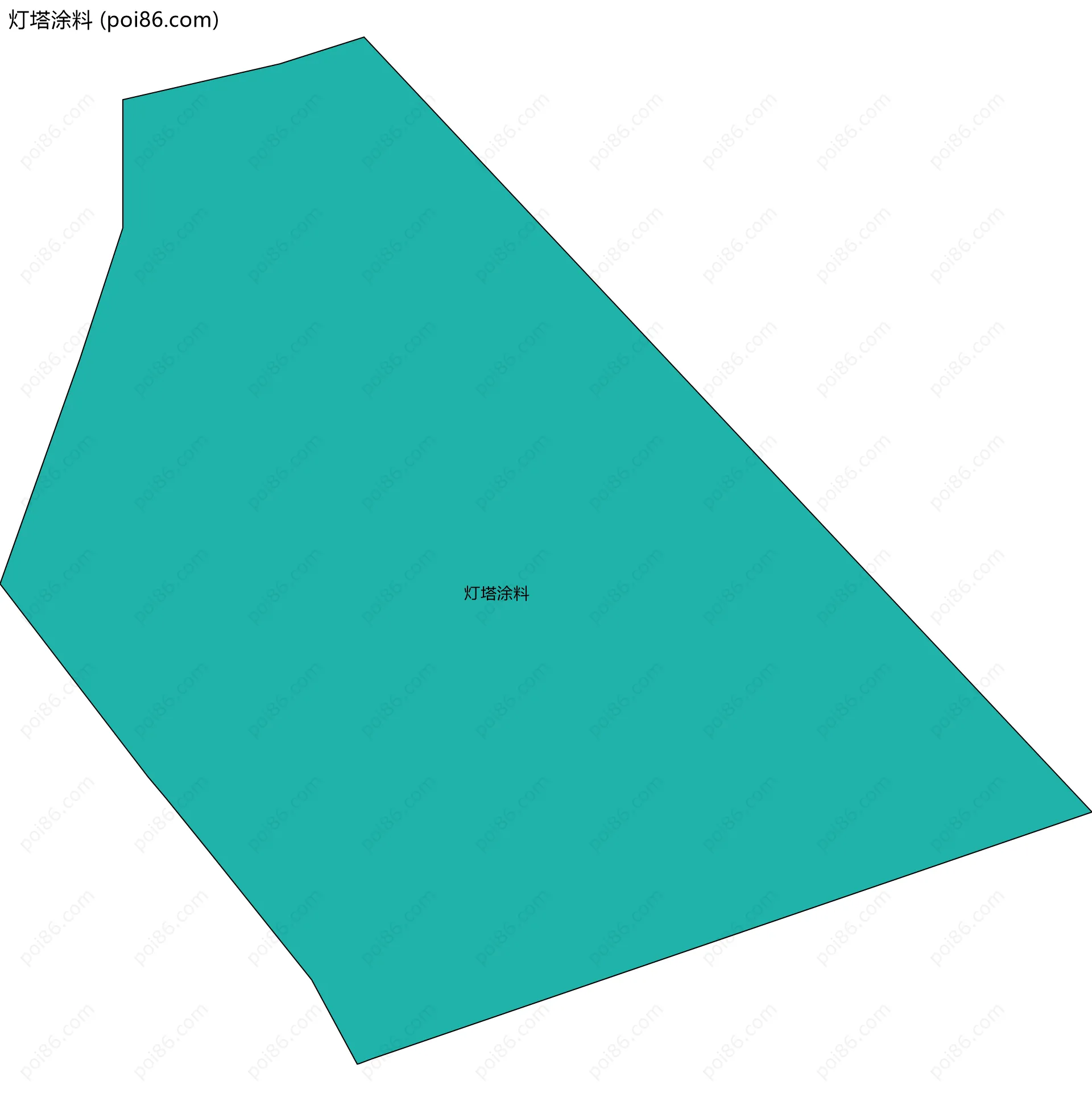灯塔涂料边界地图