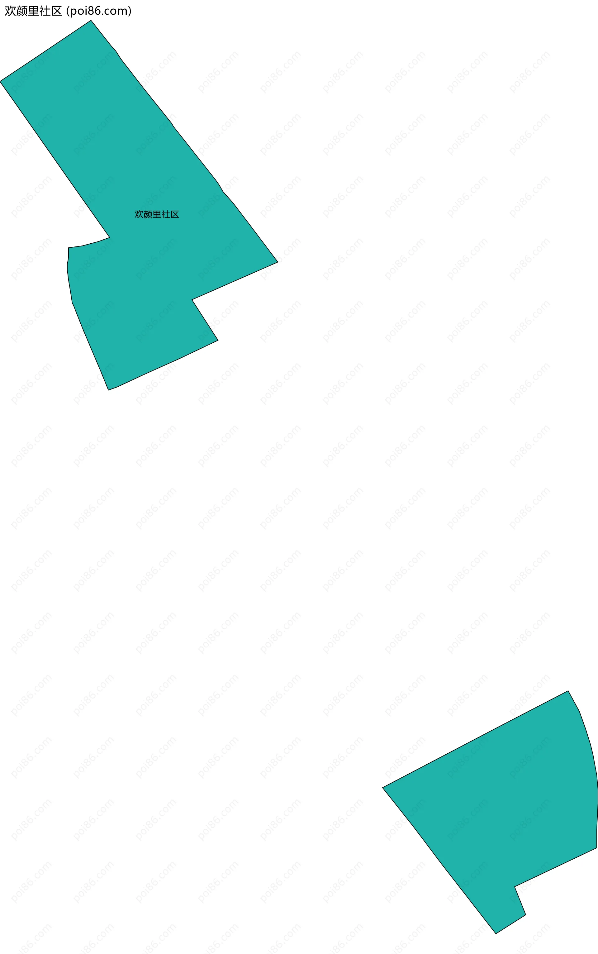 欢颜里社区边界地图