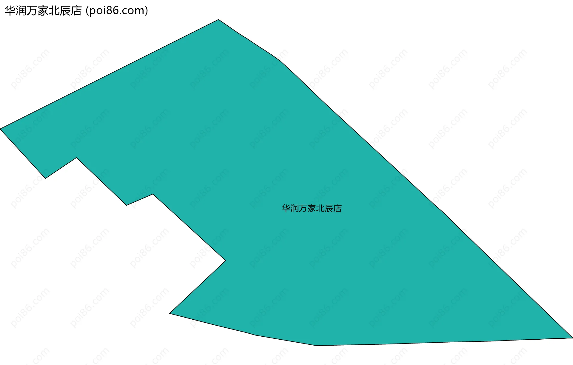 华润万家北辰店边界地图