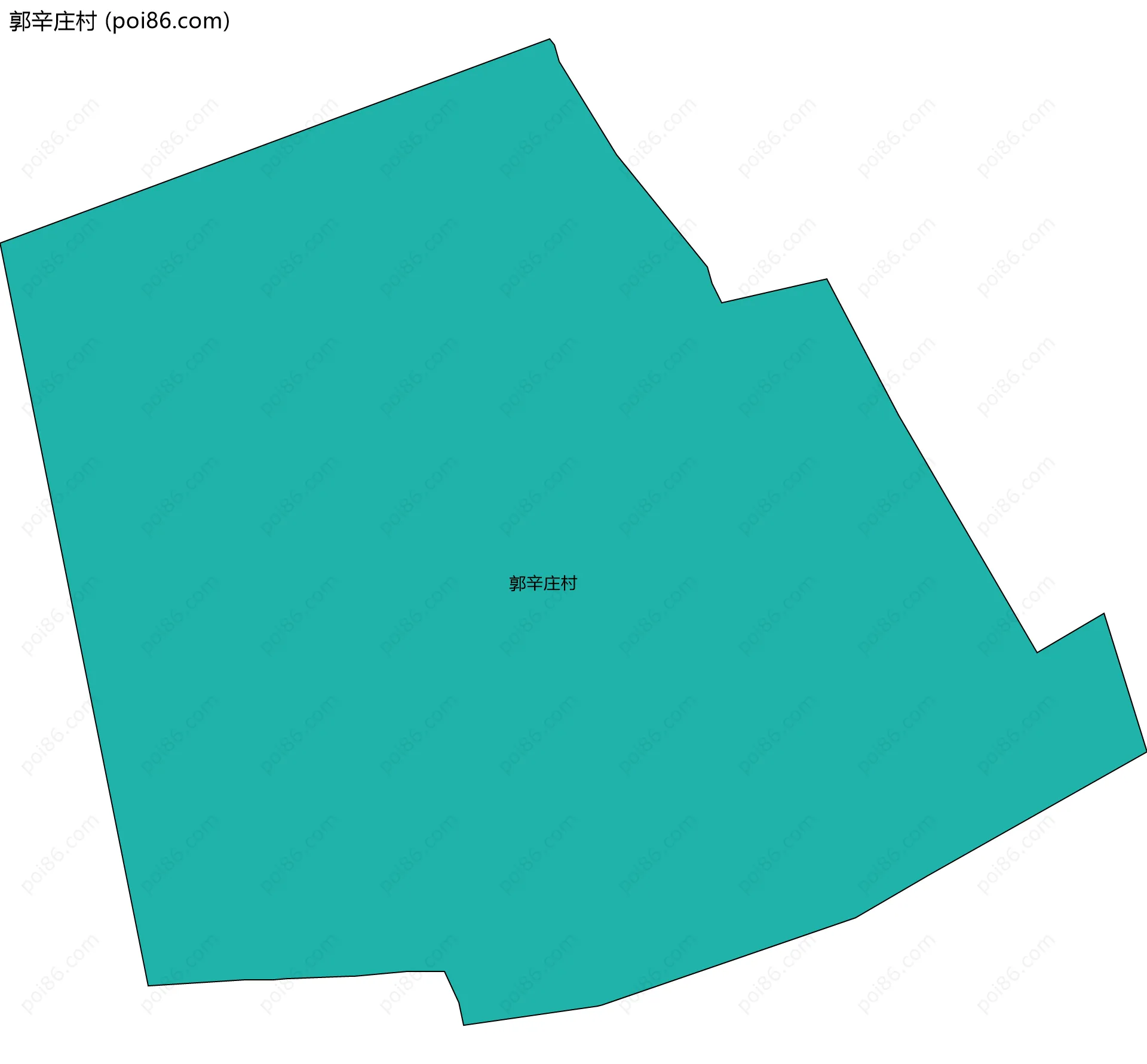 郭辛庄村边界地图