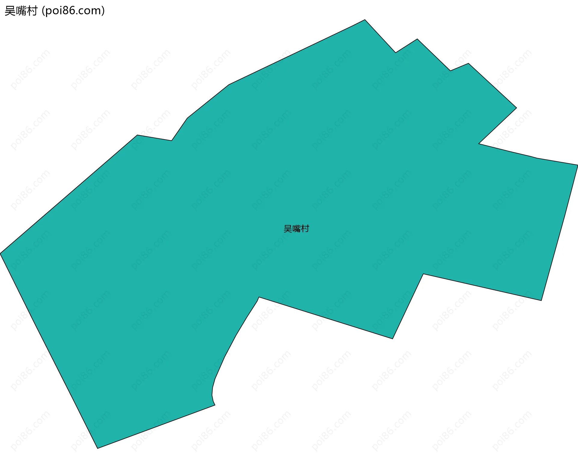 吴嘴村边界地图