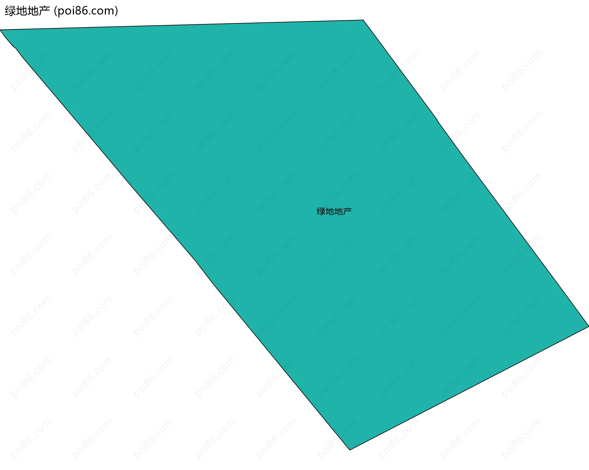 绿地地产边界地图