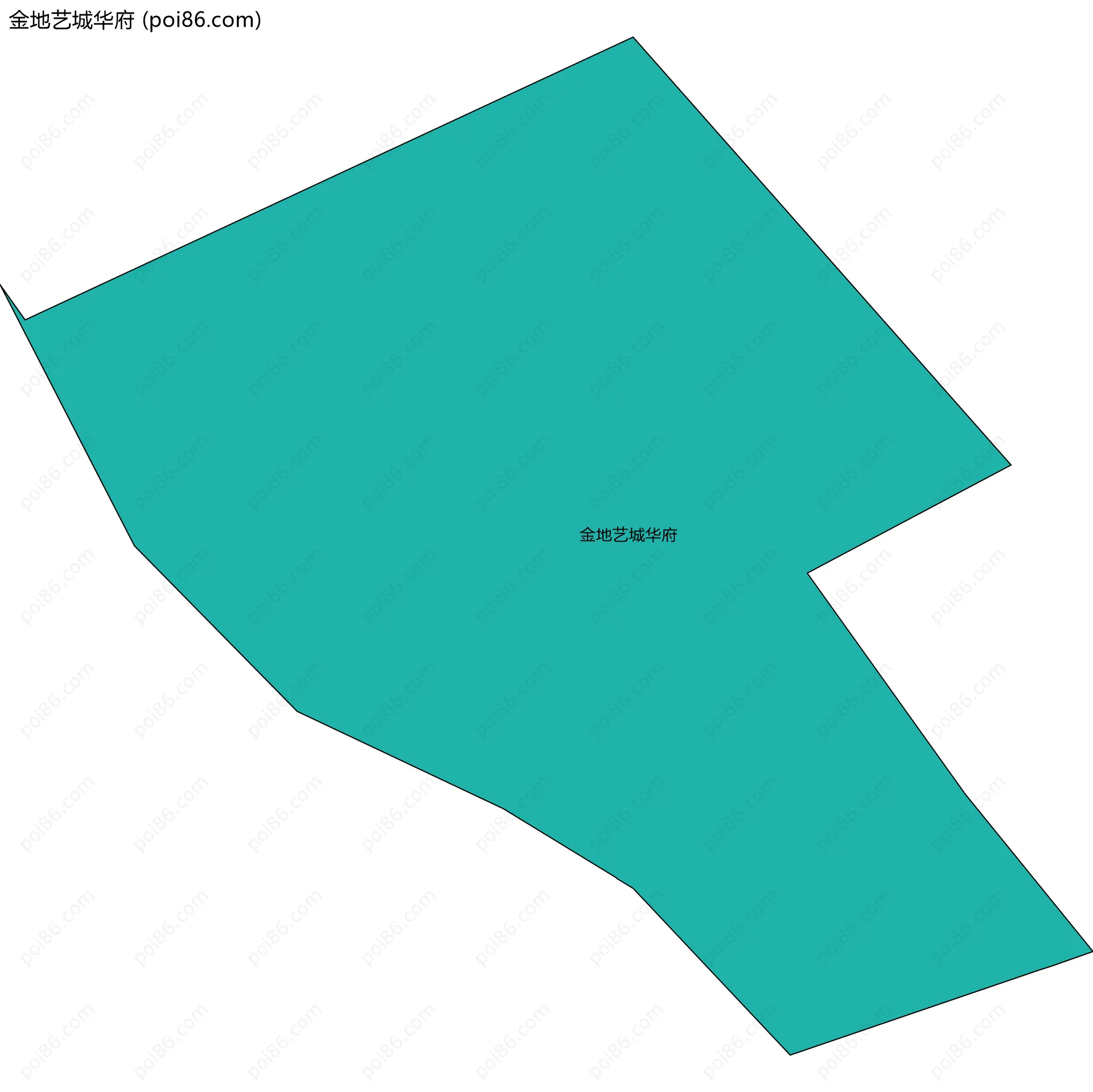 金地艺城华府边界地图