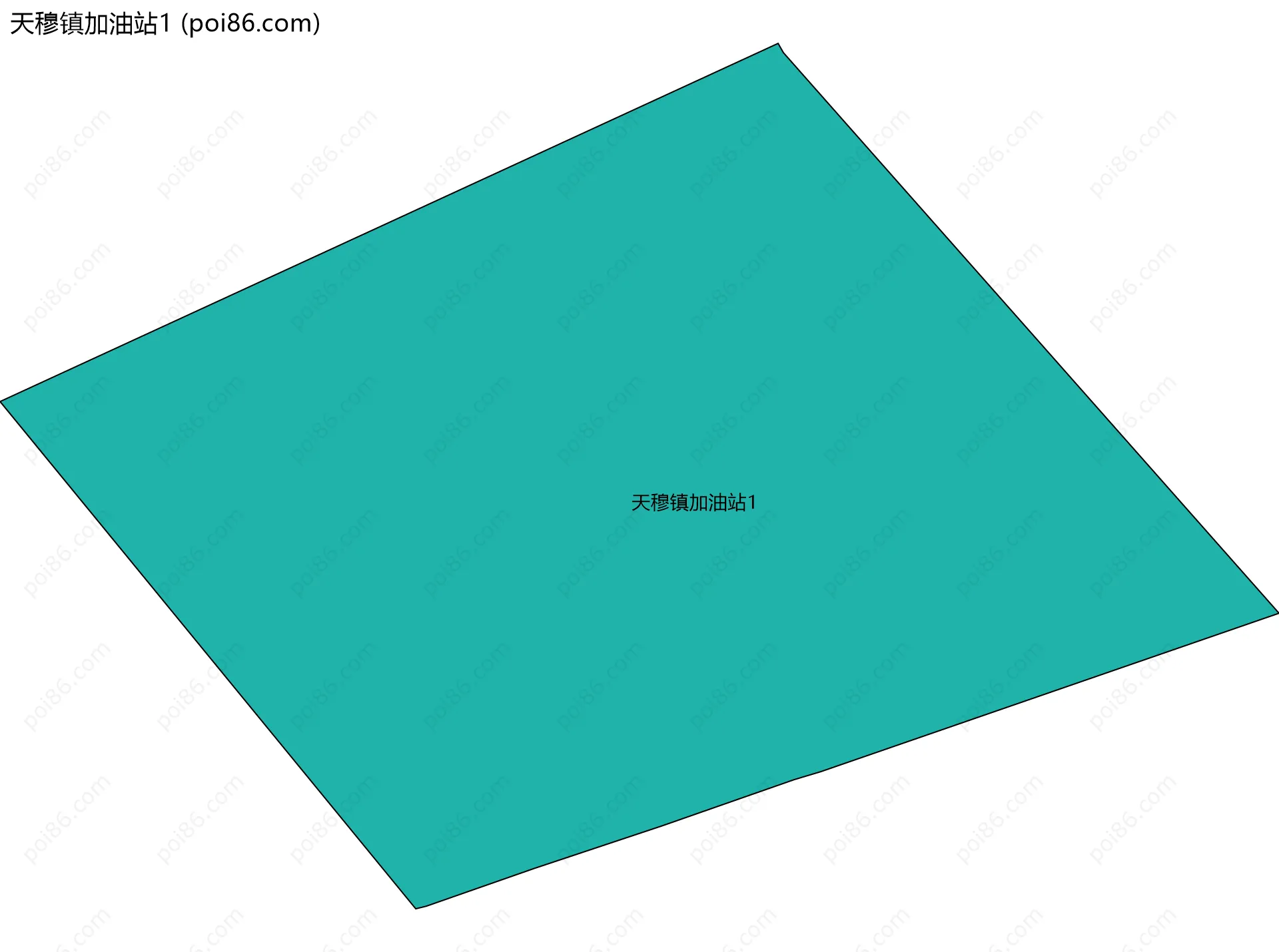 天穆镇加油站1边界地图
