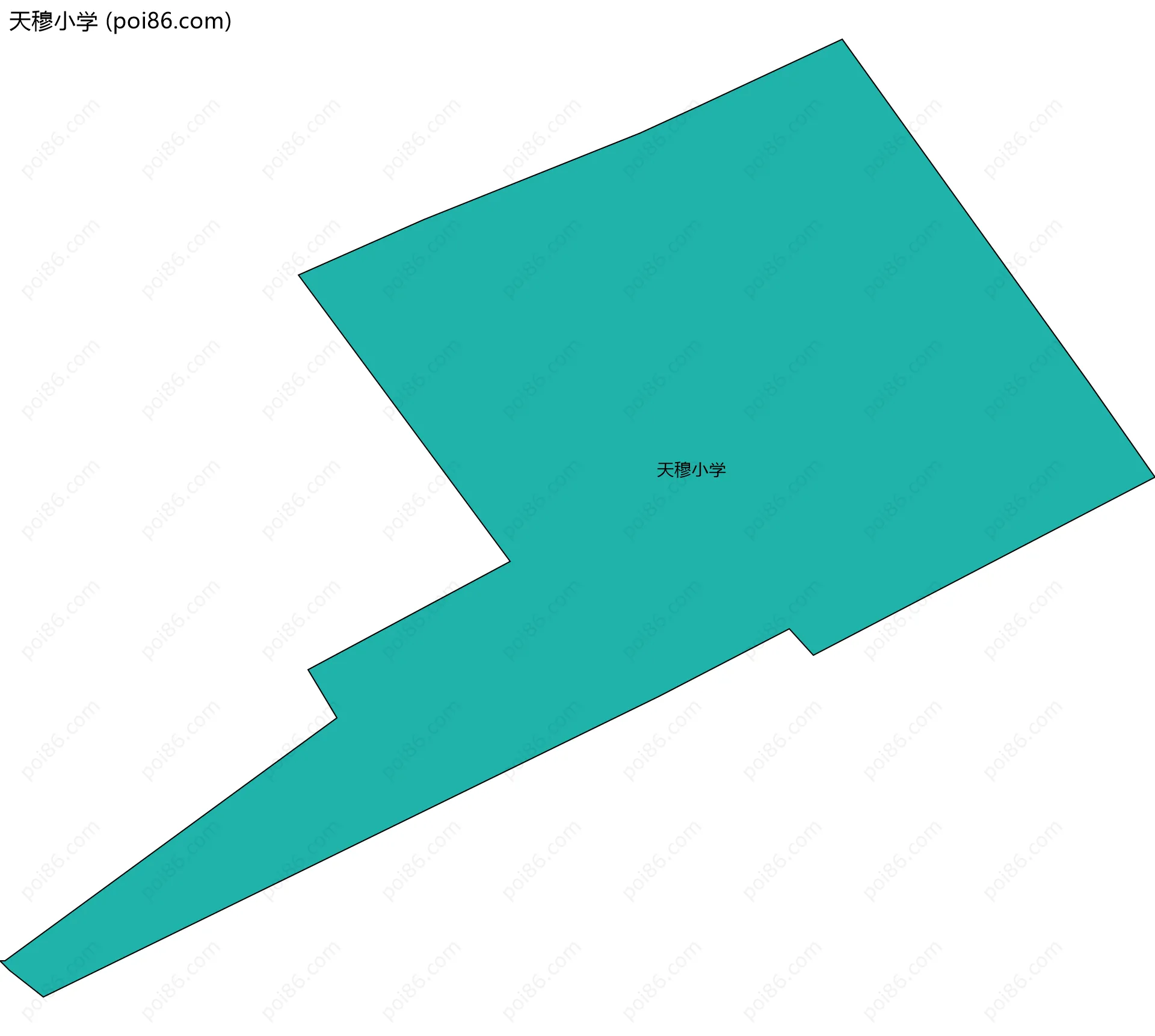 天穆小学边界地图