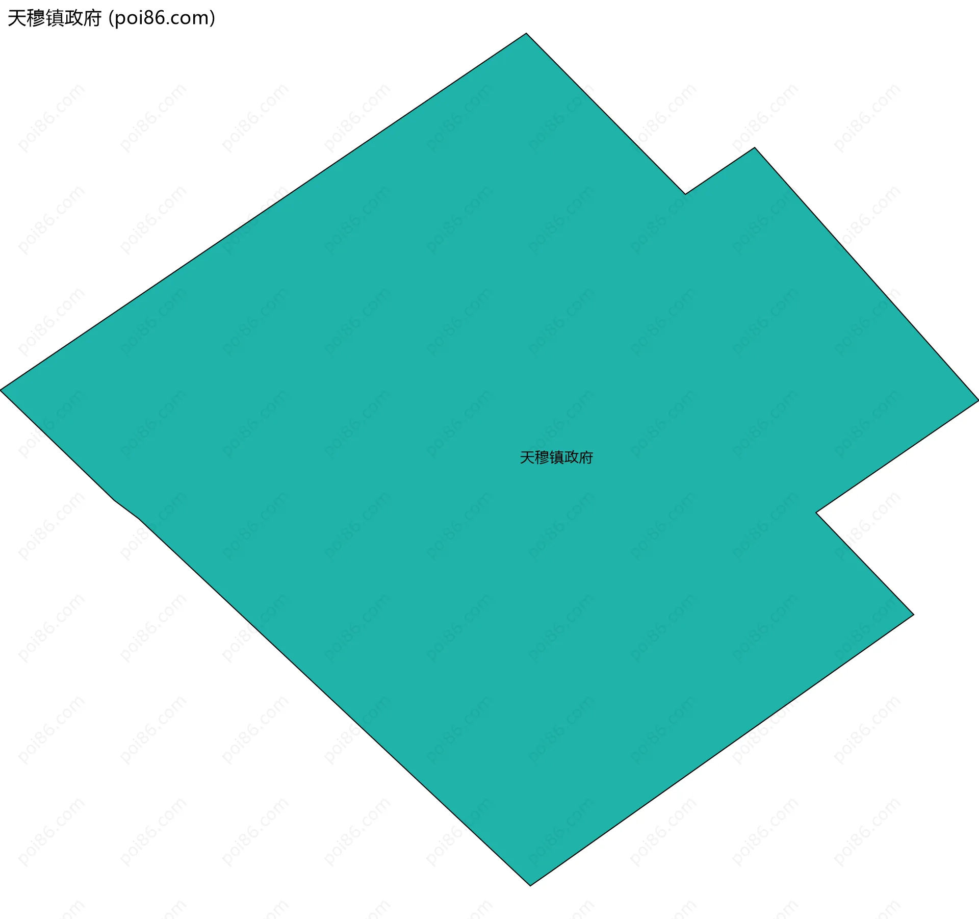 天穆镇政府边界地图