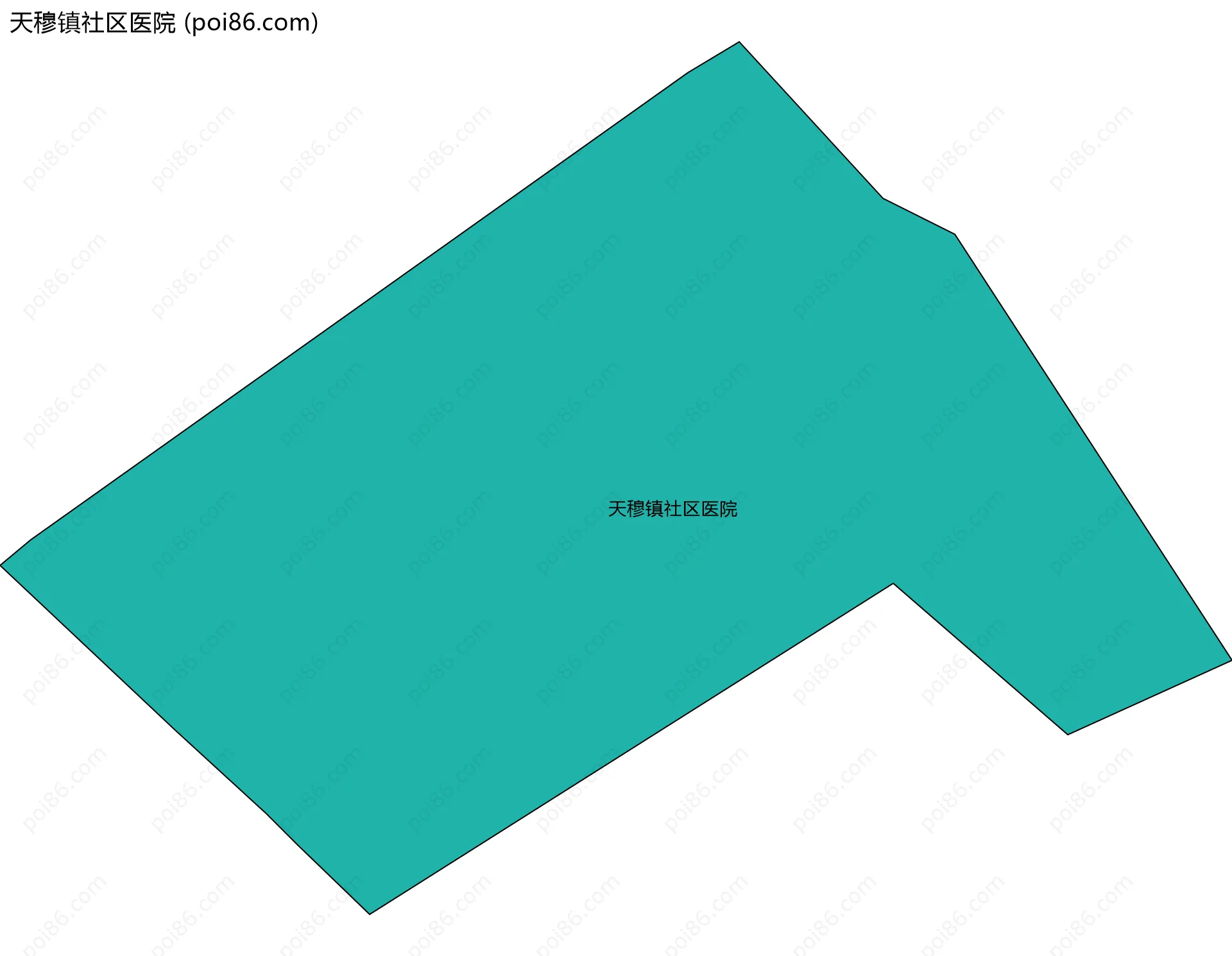 天穆镇社区医院边界地图