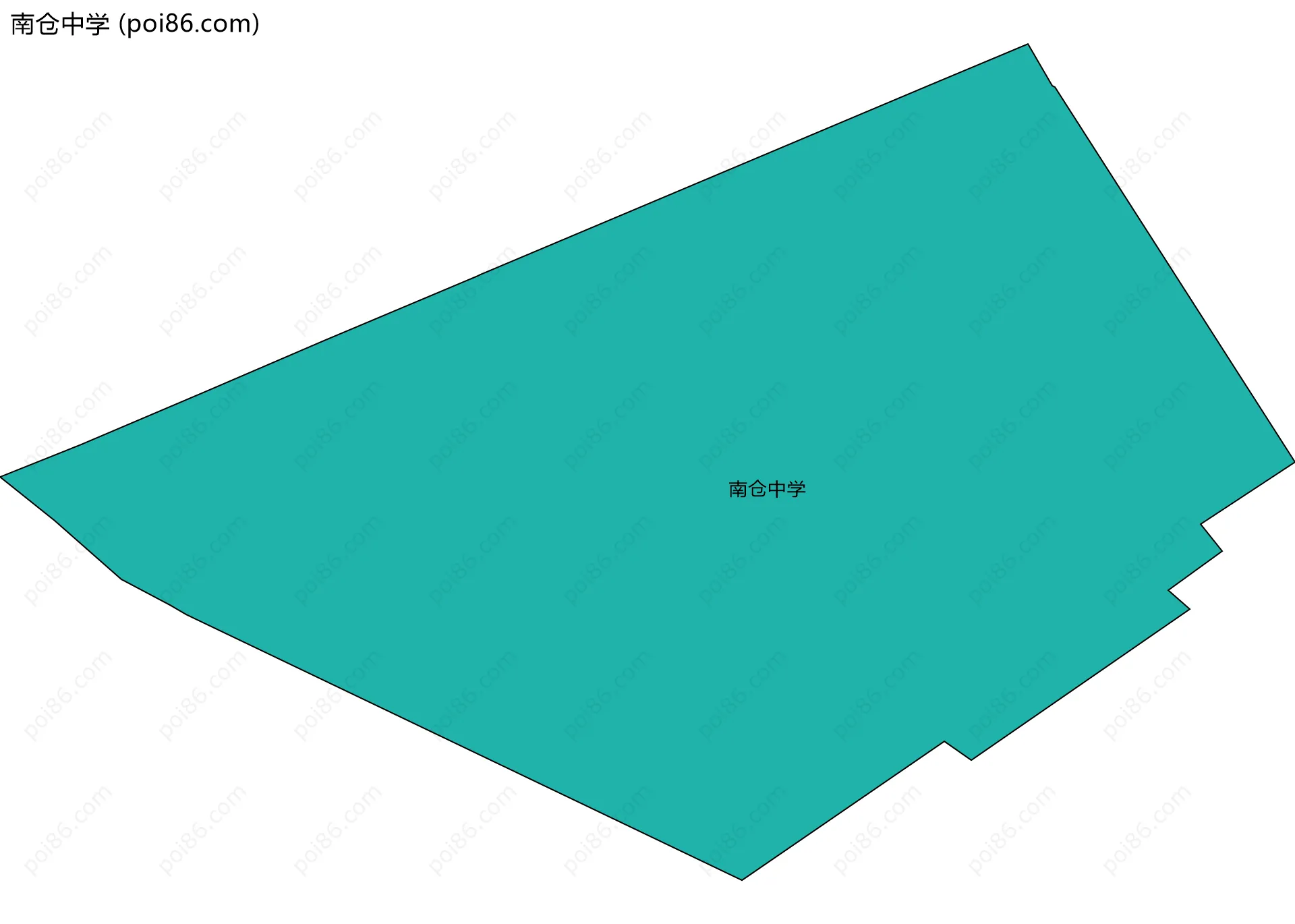 南仓中学边界地图