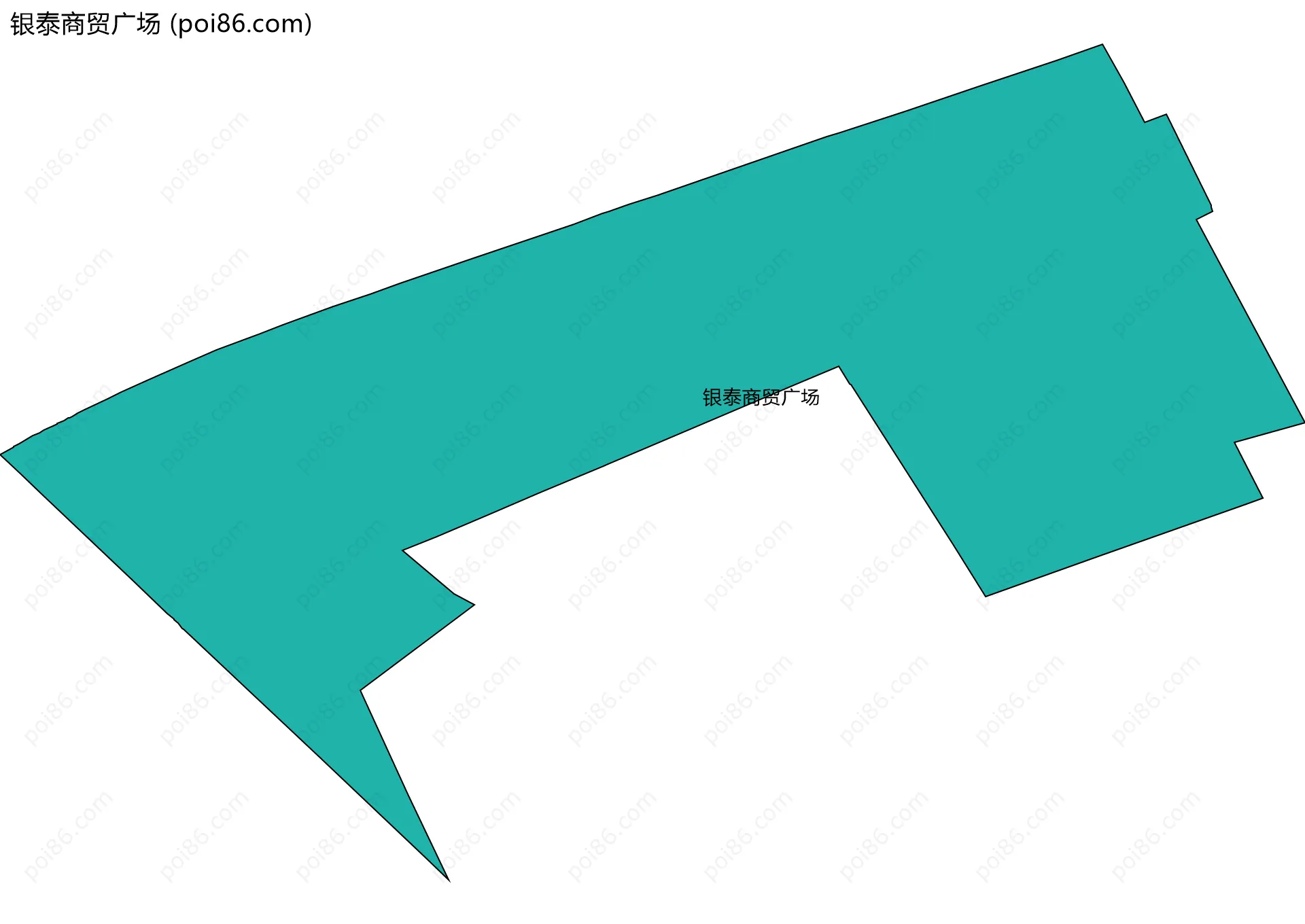 银泰商贸广场边界地图