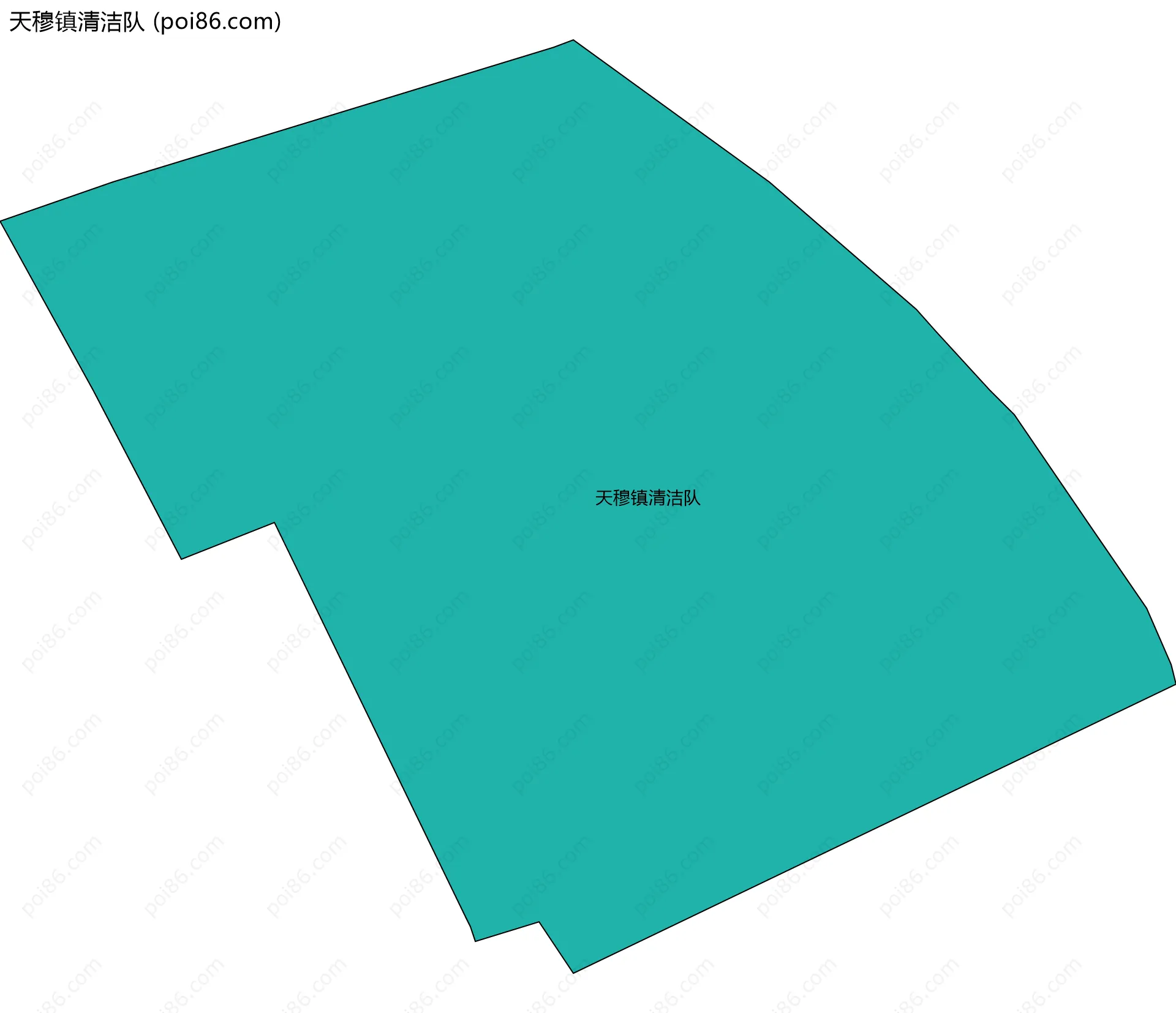 天穆镇清洁队边界地图