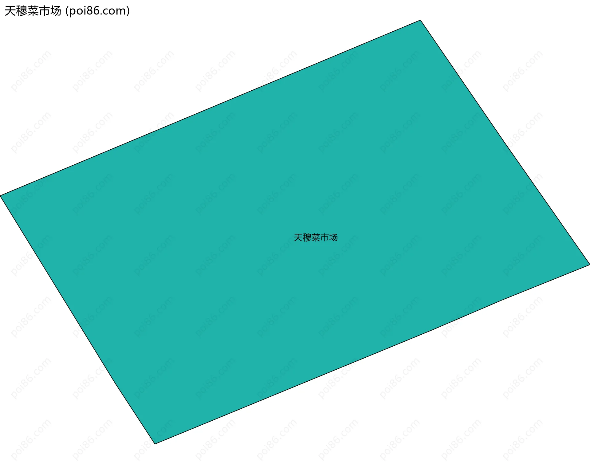 天穆菜市场边界地图