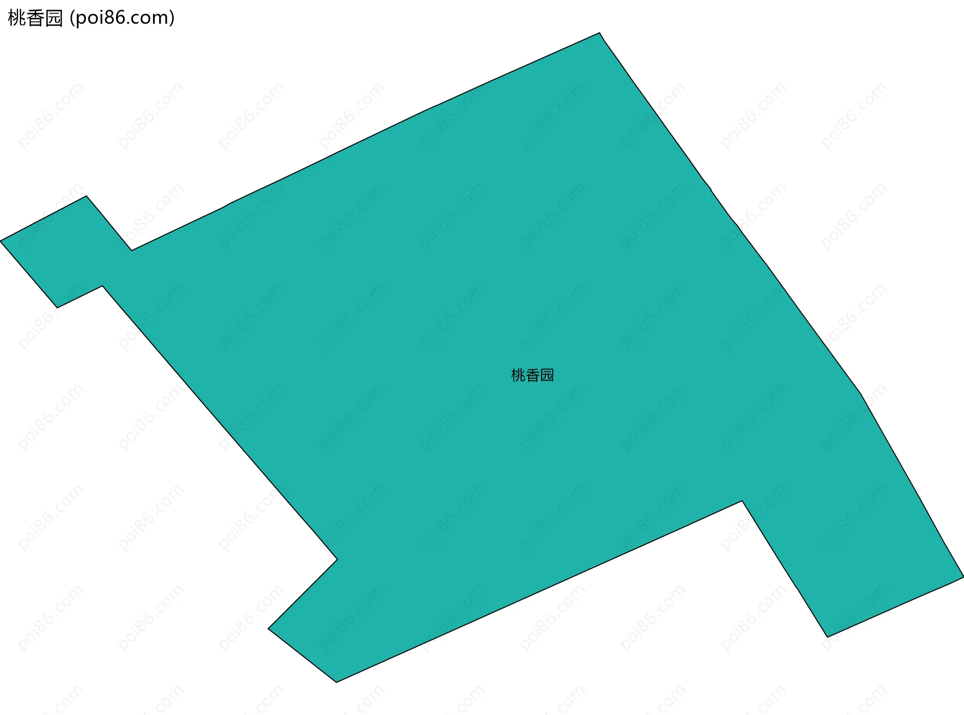 桃香园边界地图