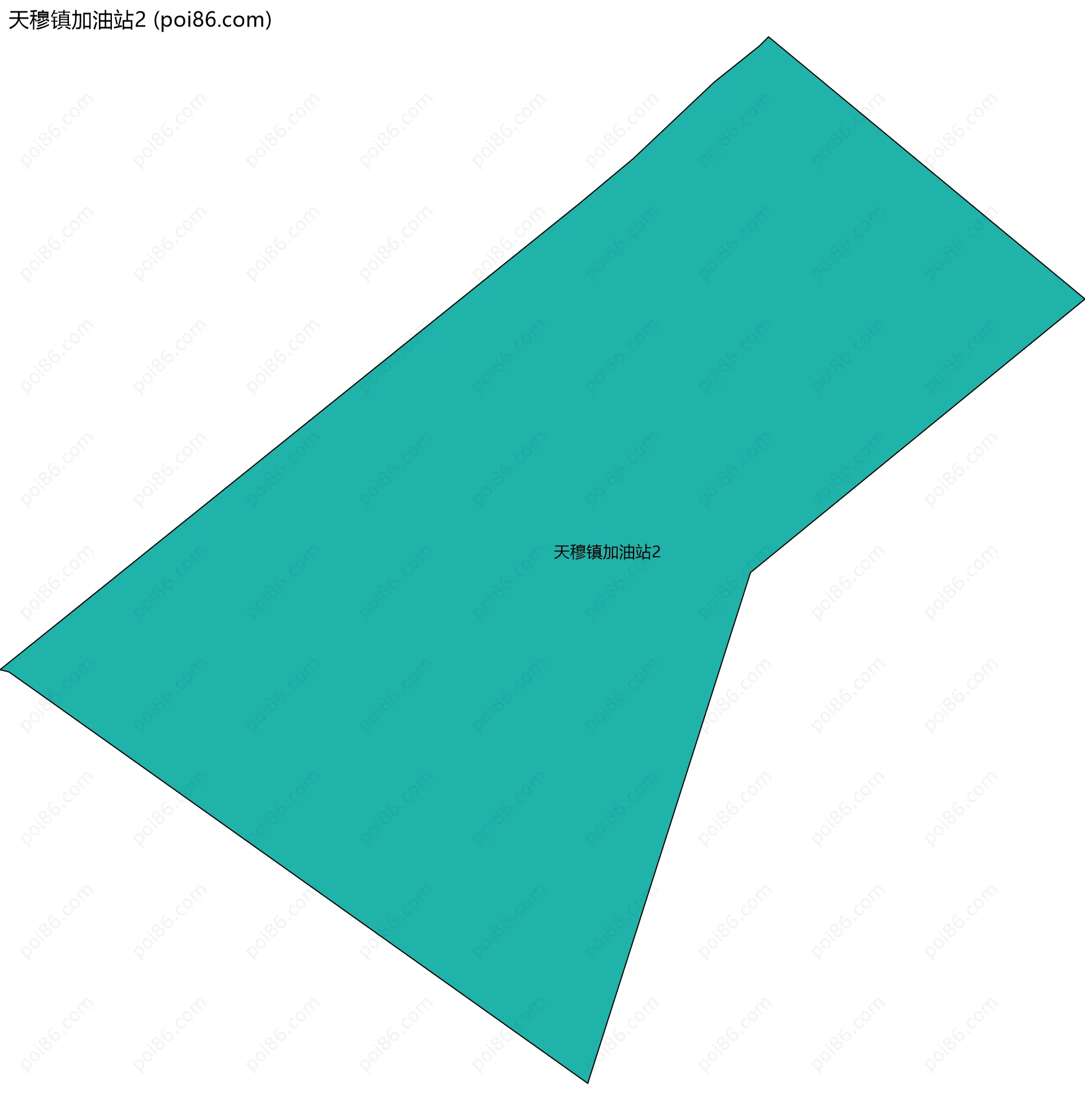 天穆镇加油站2边界地图